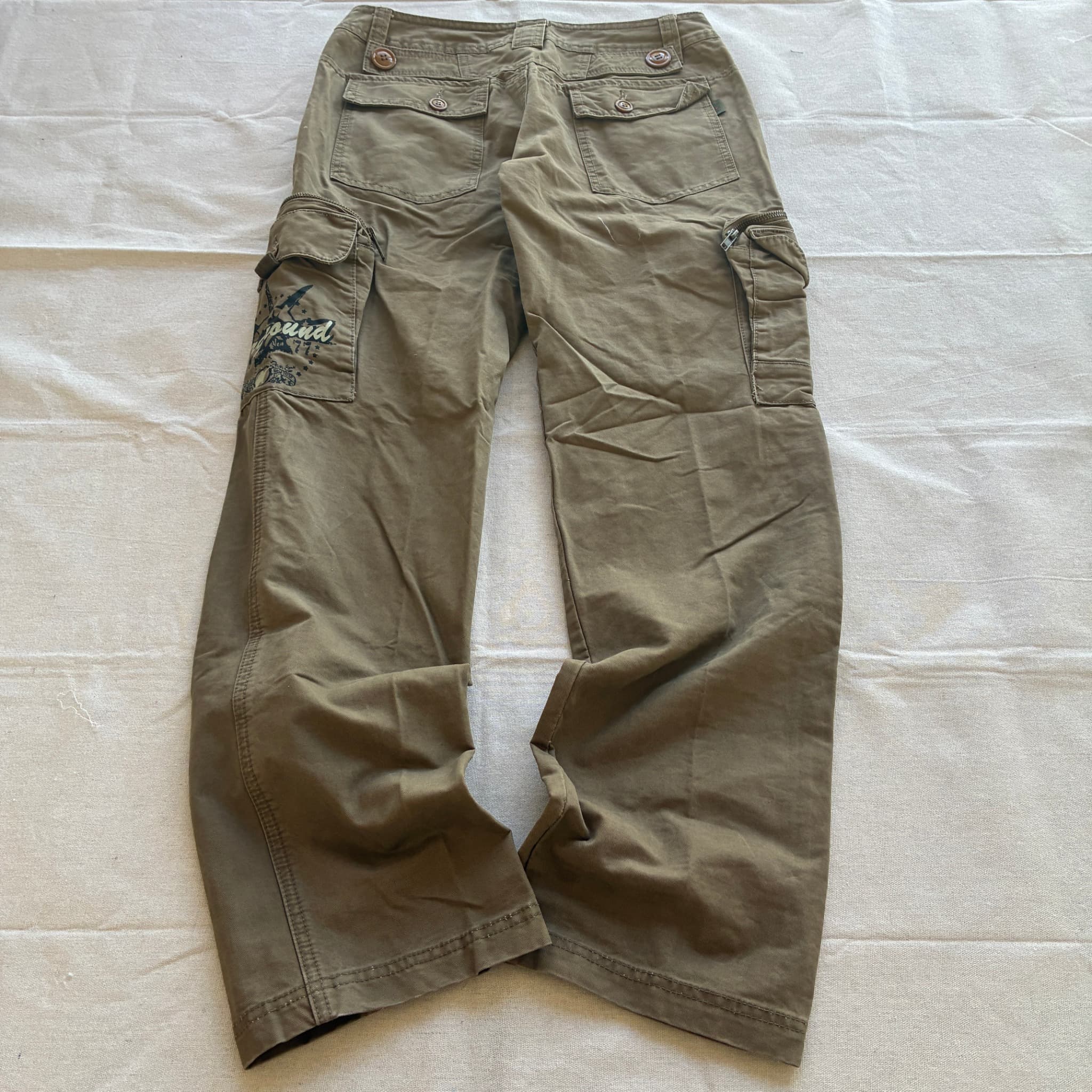 Warground Cargo Pants Olive Green Utility Trousers Size 29 — photo 5 of 7