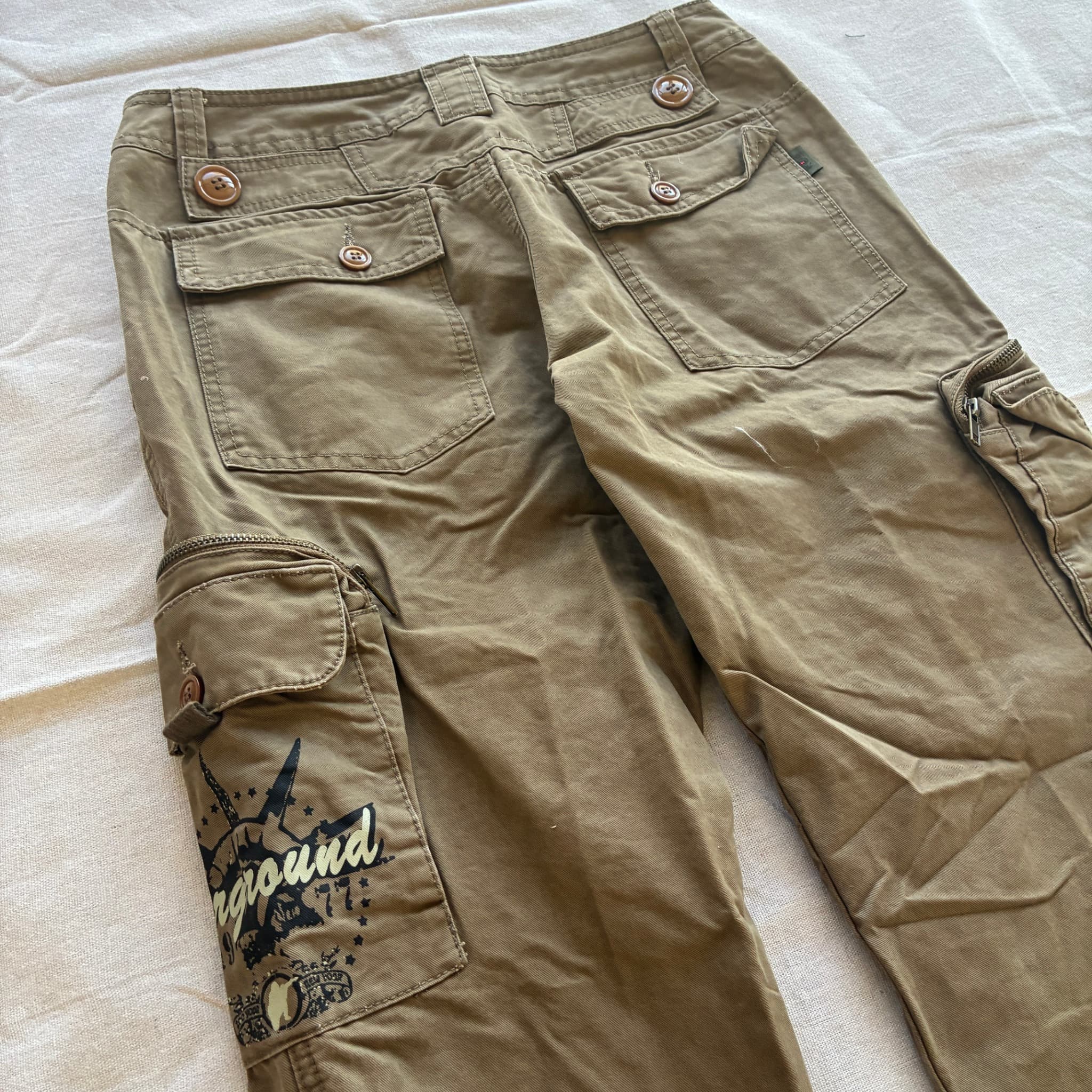 Warground Cargo Pants Olive Green Utility Trousers Size 29 — photo 6 of 7