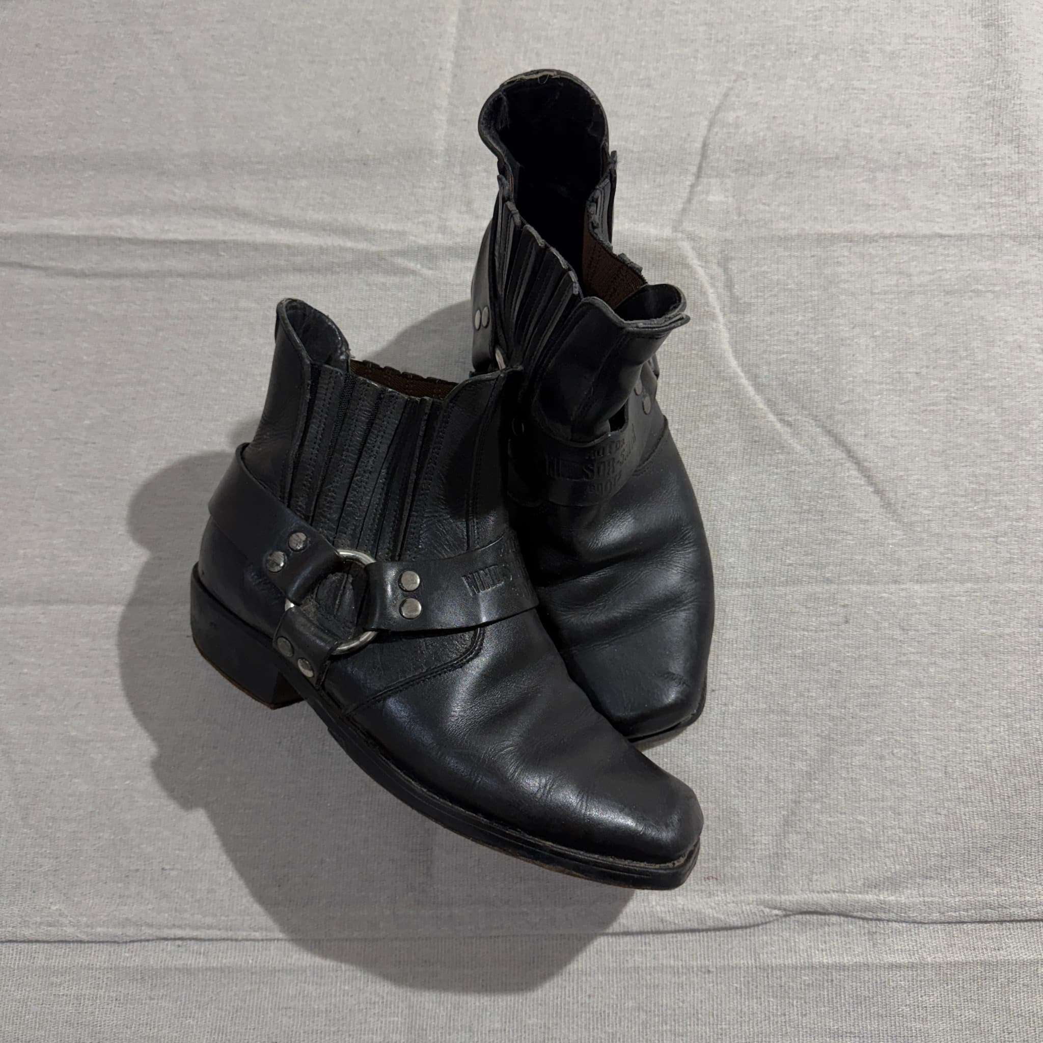 Windsor Smith Black Leather Harness Biker Boots — photo 2 of 10