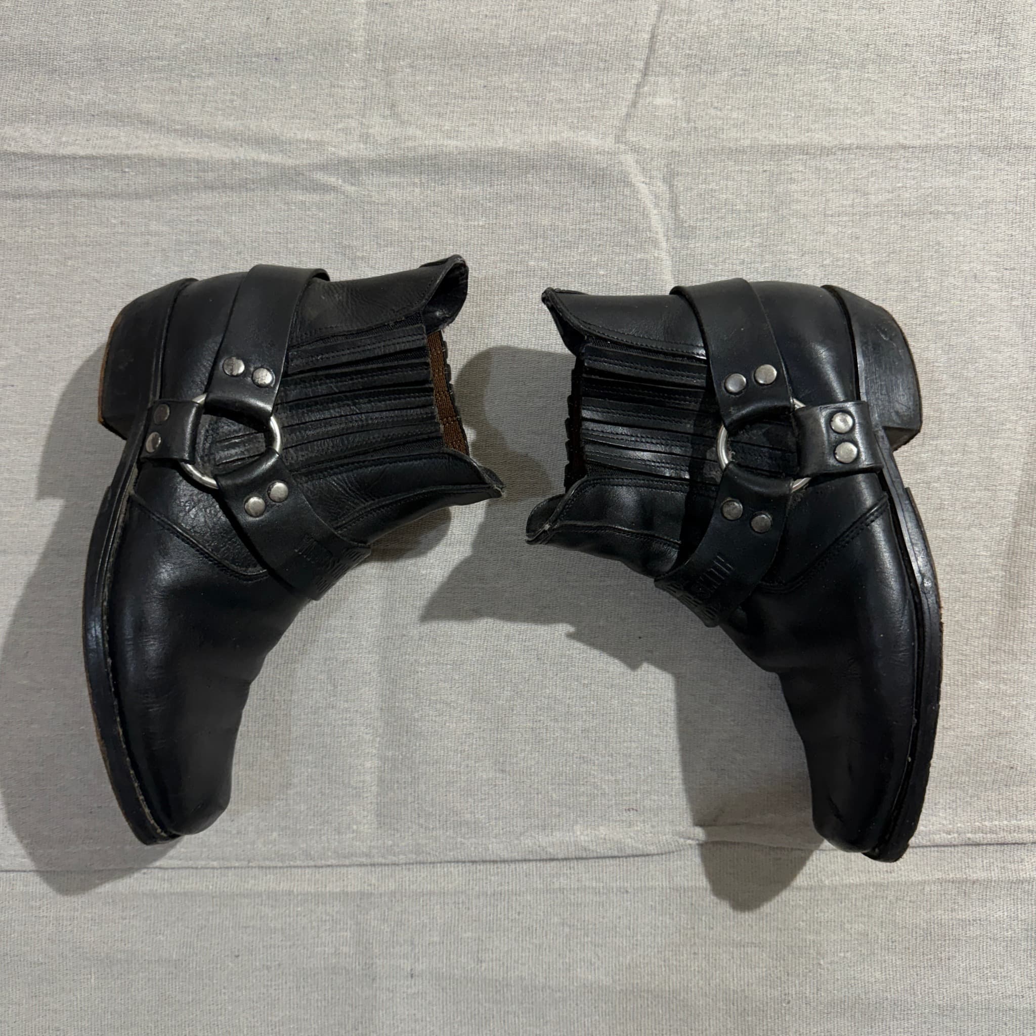 Windsor Smith Black Leather Harness Biker Boots — photo 5 of 10