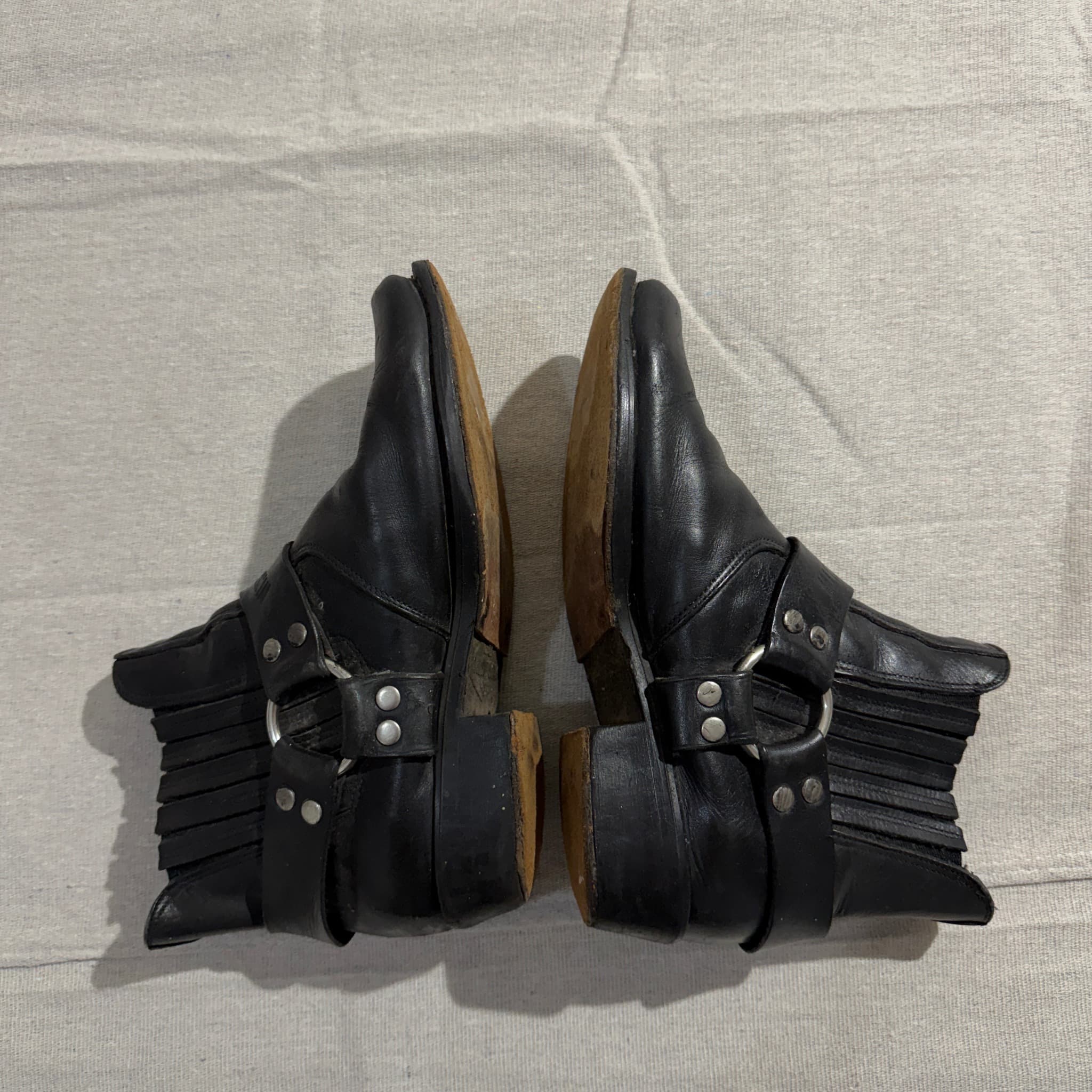 Windsor Smith Black Leather Harness Biker Boots — photo 7 of 10
