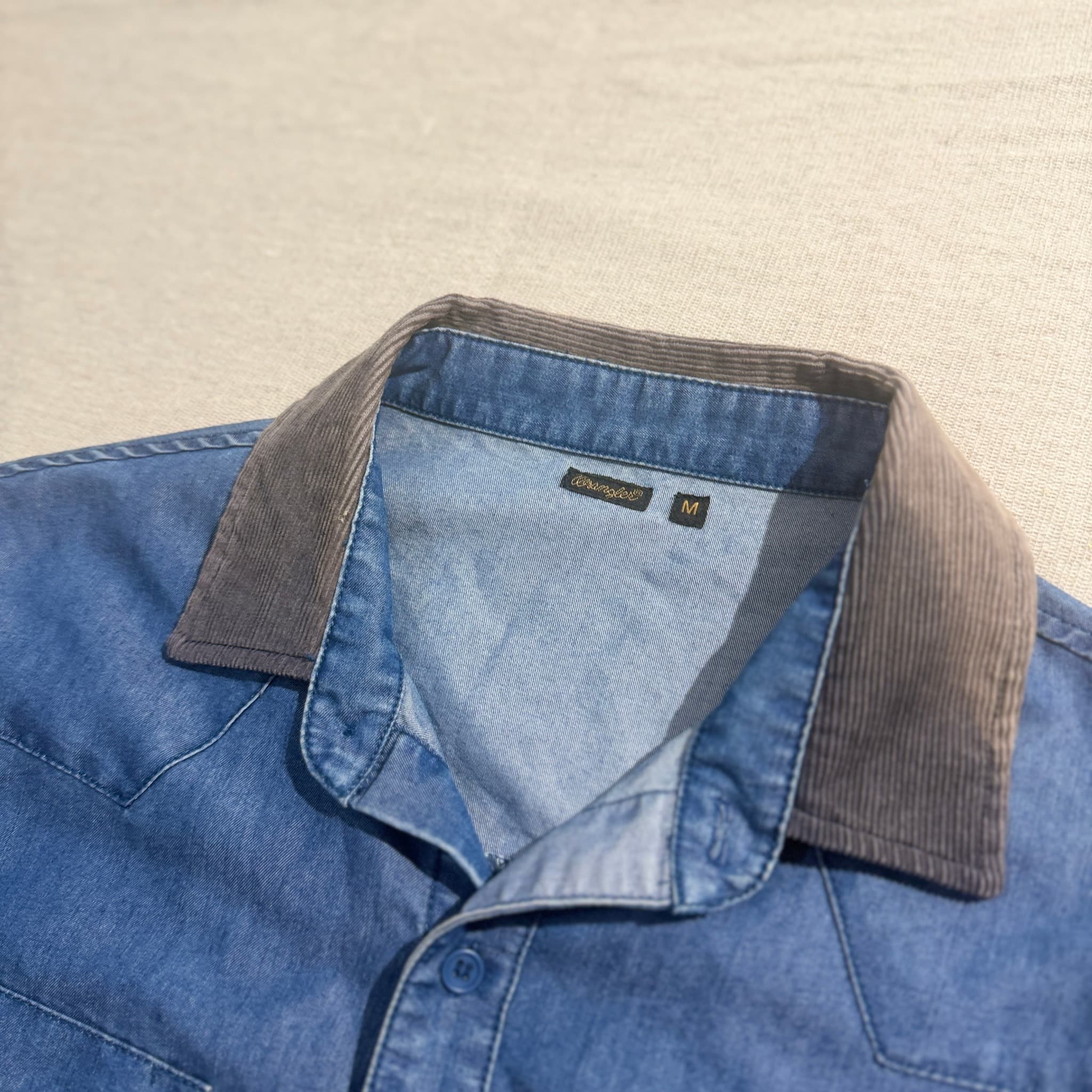Wrangler Men's Short Sleeve Western Denim Shirt — photo 2 of 7