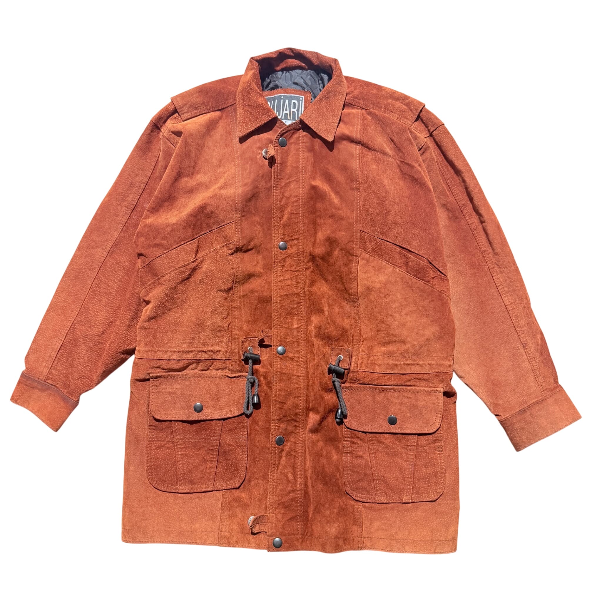 Wujari Vintage Suede Leather Field Jacket Brown — photo 1 of 8