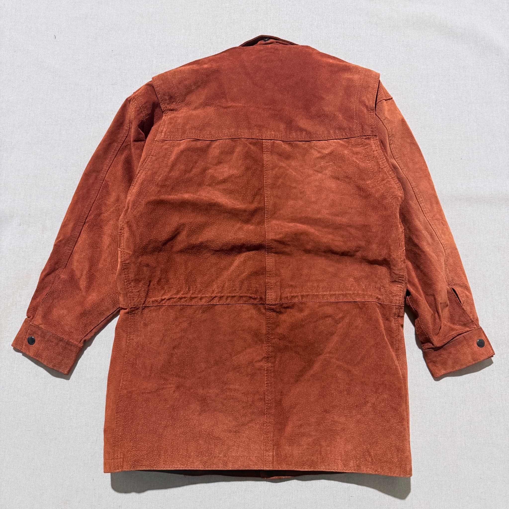 Wujari Vintage Suede Leather Field Jacket Brown — photo 6 of 8