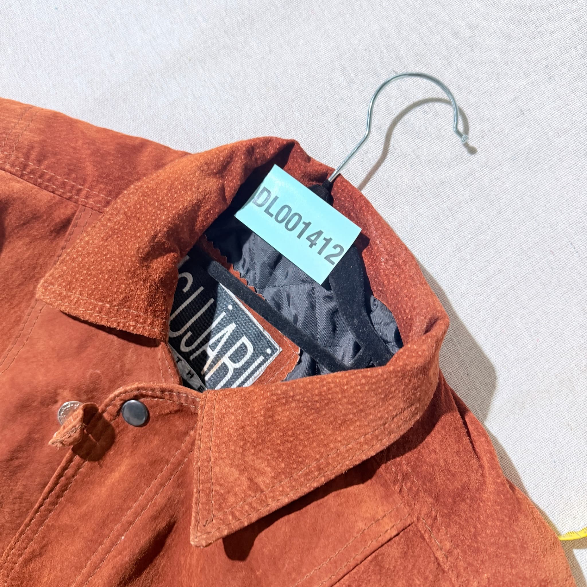 Wujari Vintage Suede Leather Field Jacket Brown — photo 7 of 8