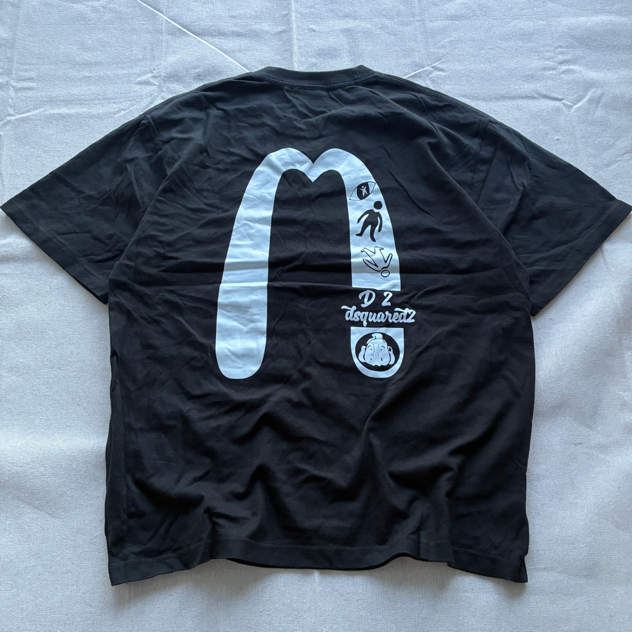 x Dsquared2 Black Graphic T-Shirt Collaboration — photo 5 of 8