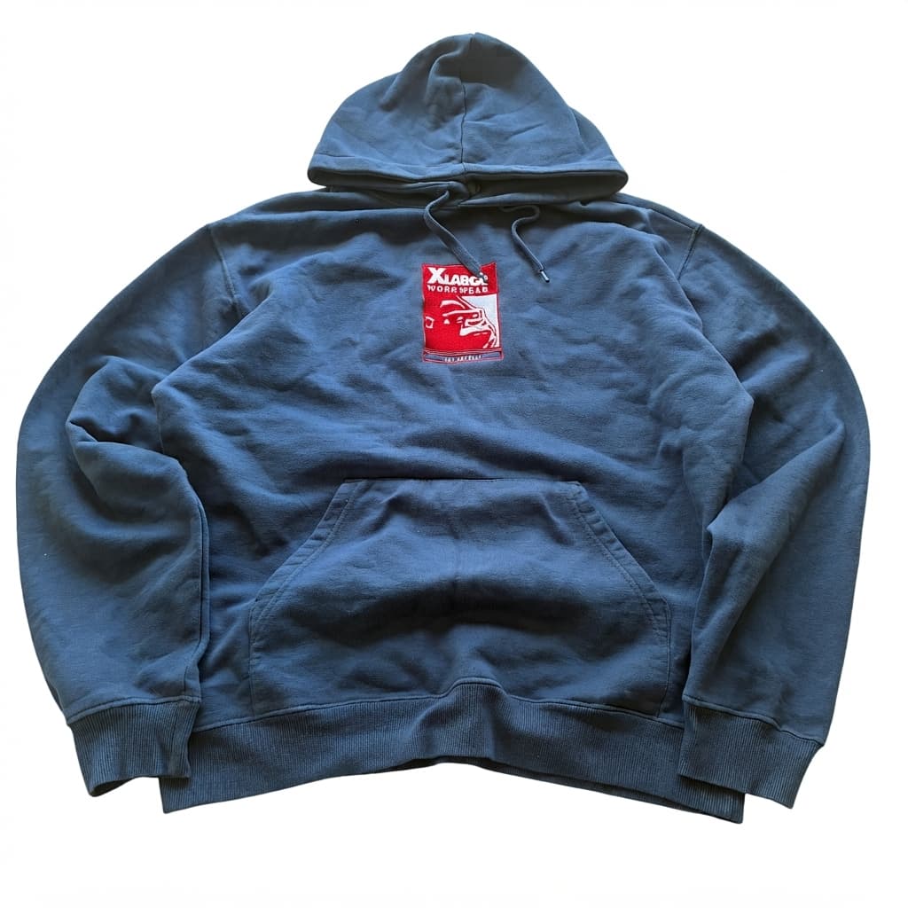 XLARGE Workwear Logo Hoodie Navy Blue Size L — photo 1 of 6