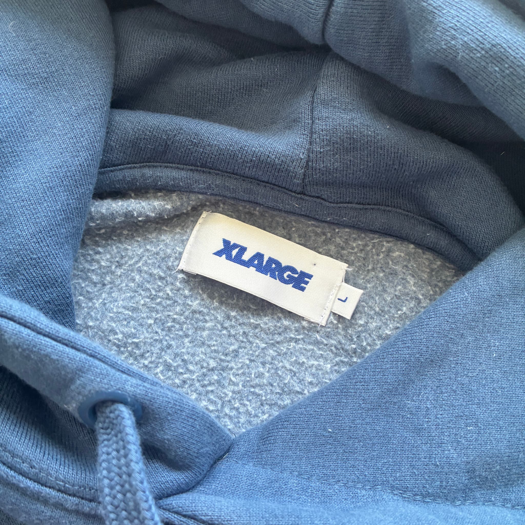 XLARGE Workwear Logo Hoodie Navy Blue Size L — photo 4 of 6