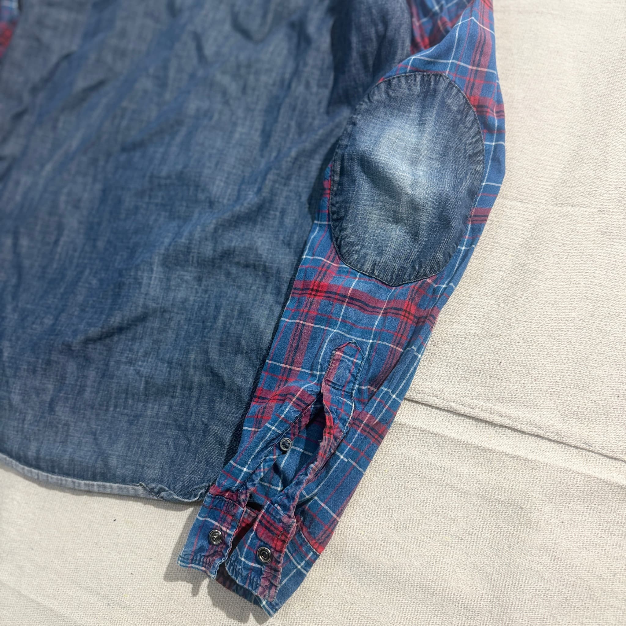 ZARA MAN Man Denim Collection Slim Fit Plaid Western Shirt — photo 7 of 11
