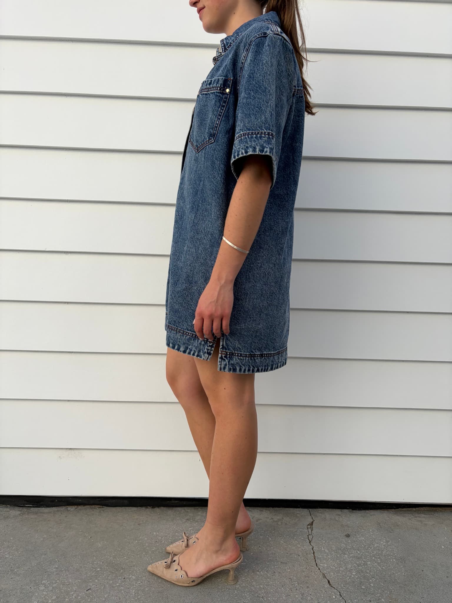 Aje Studio Junee Denim Shirt Dress — photo 4 of 6