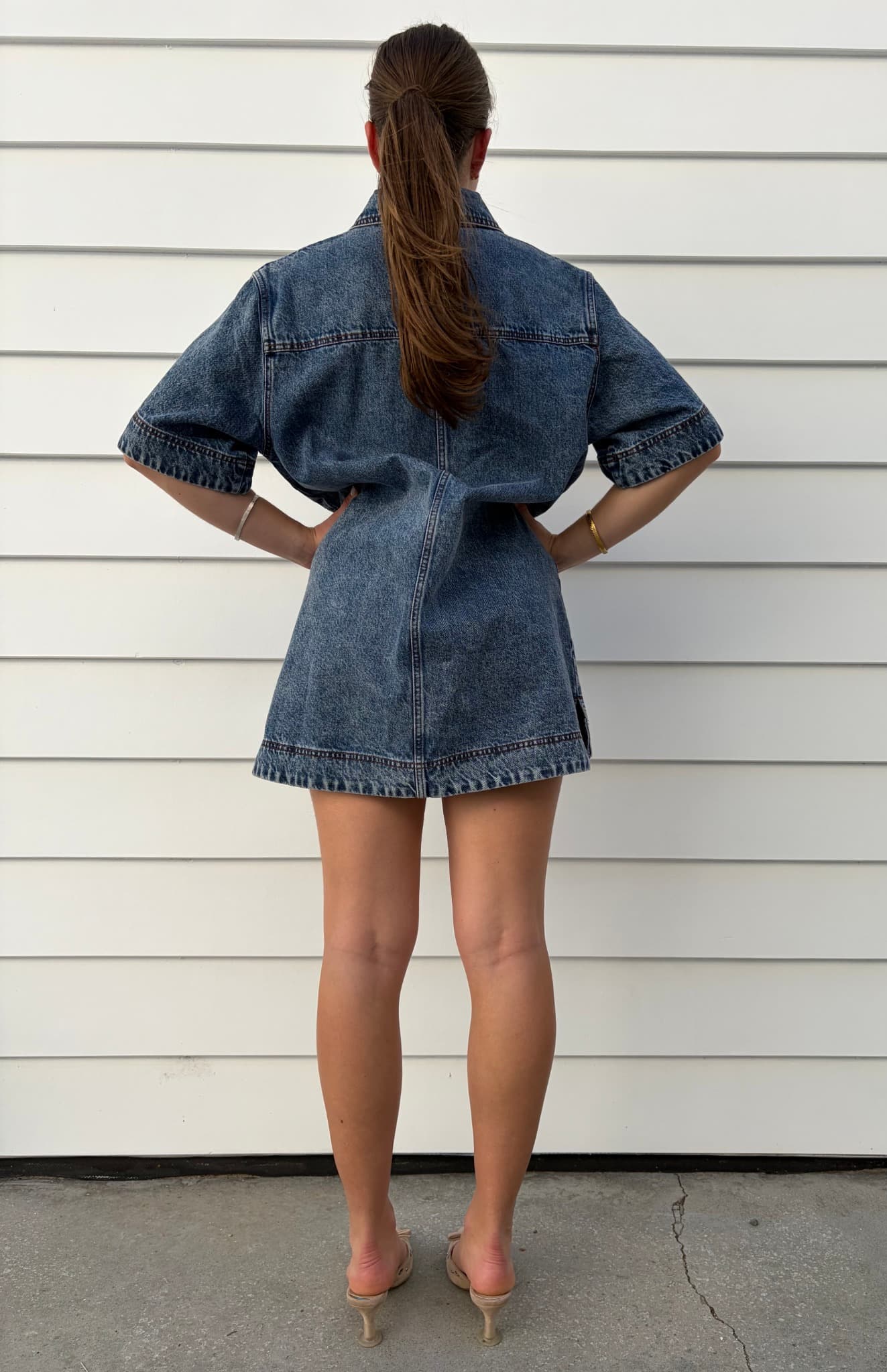 Aje Studio Junee Denim Shirt Dress — photo 5 of 6