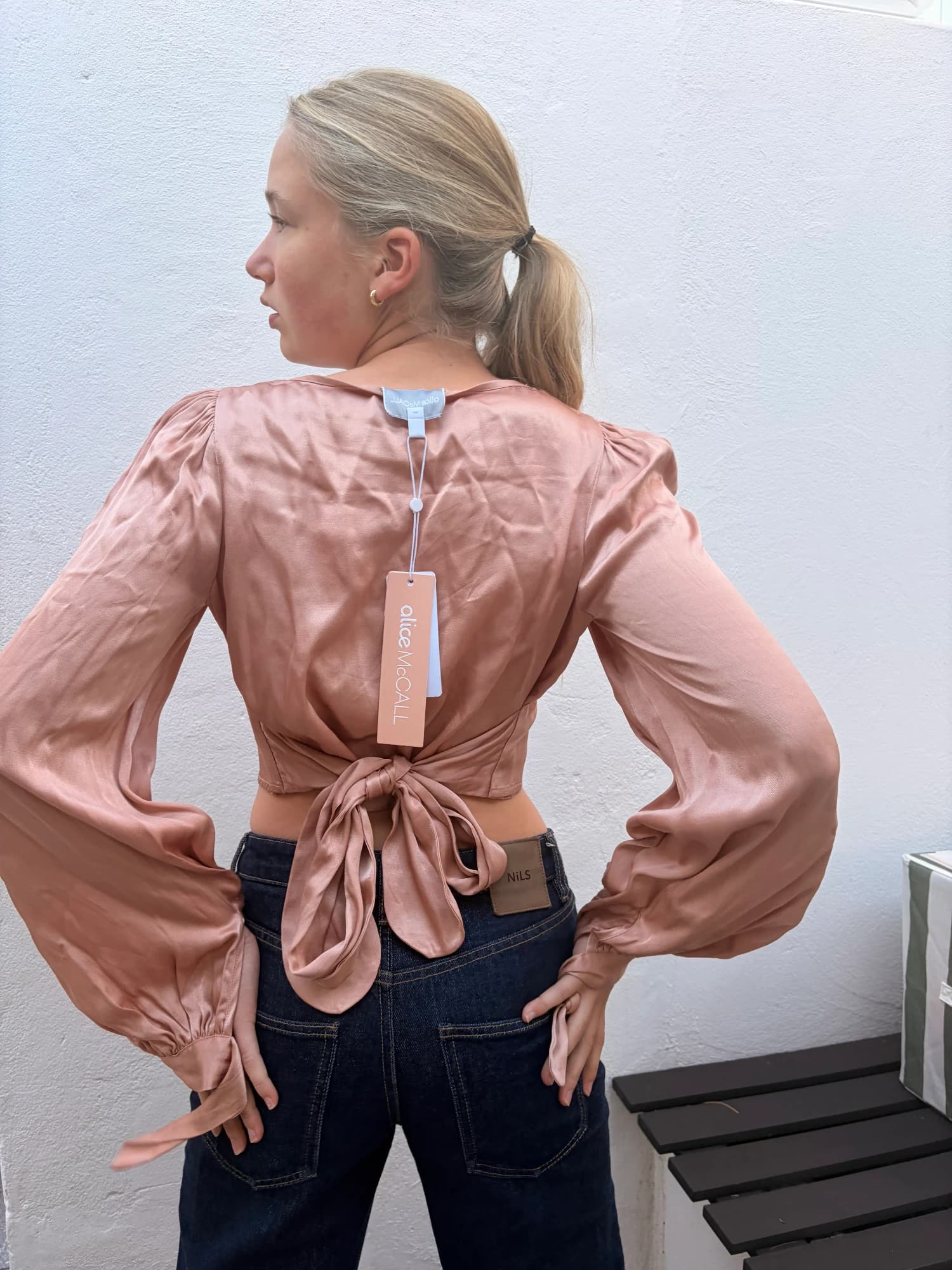 Alice McCall "I Like That" Top in cinnamon nude — photo 3 of 4