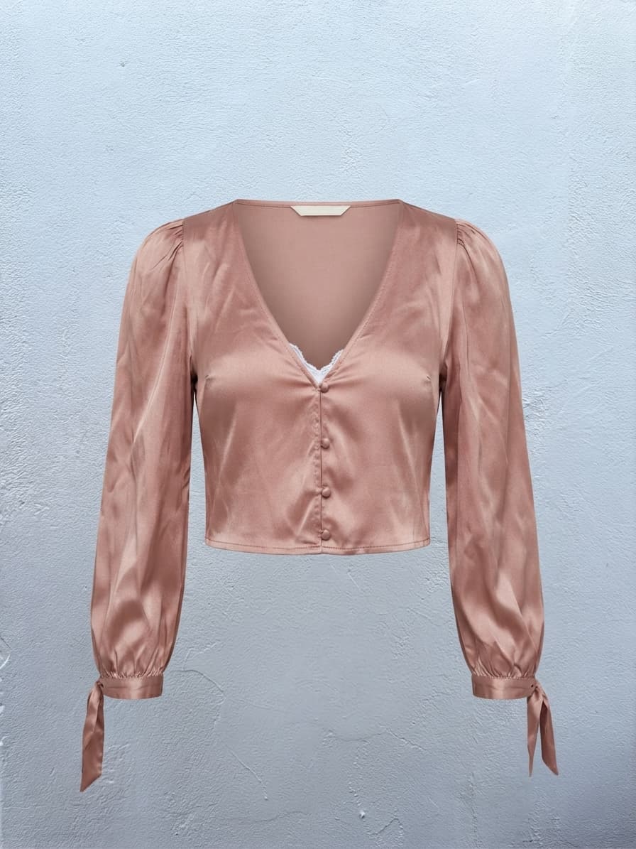 Alice McCall "I Like That" Top in cinnamon nude — photo 2 of 4