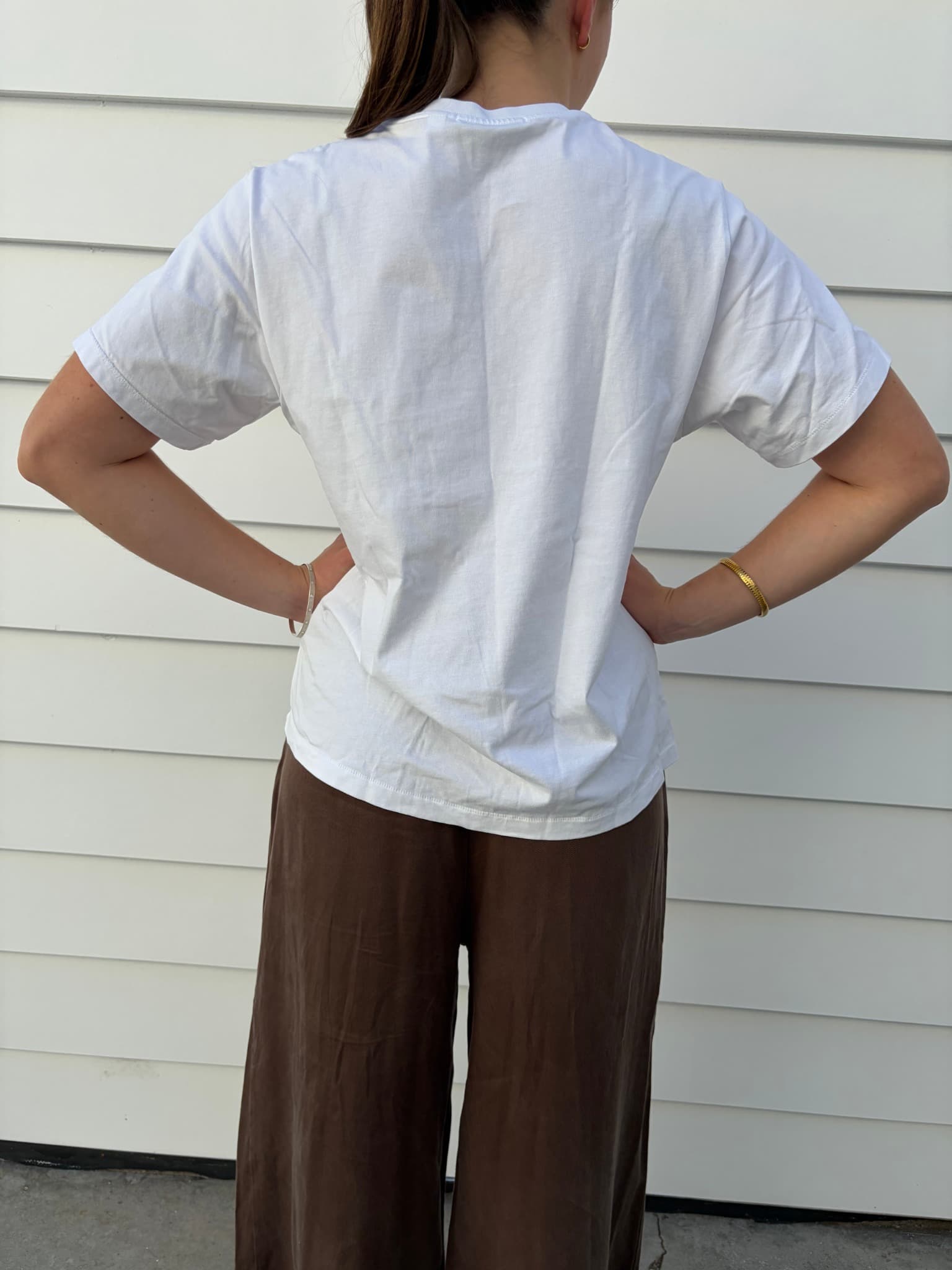 ANYA HINDMARCH X UNIQLO White Eye Logo T-Shirt — photo 3 of 4