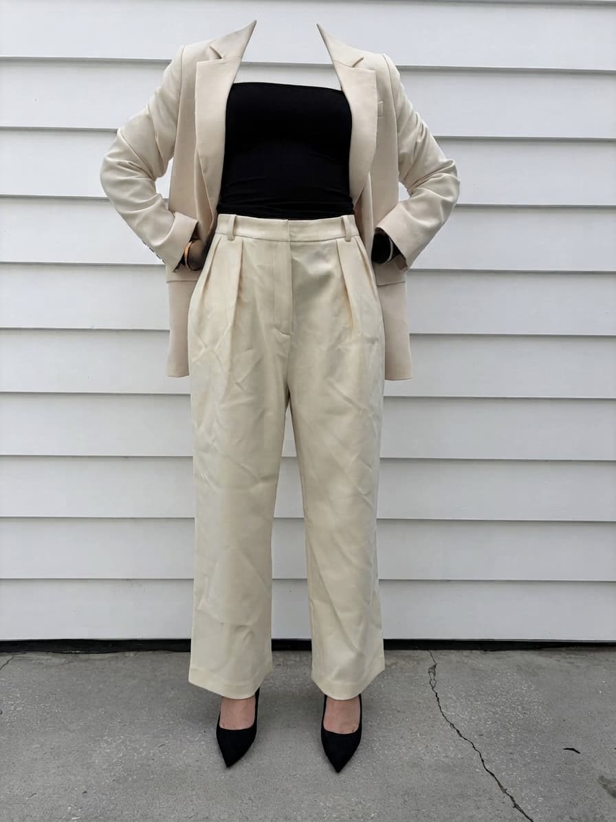 Bayse Cream Tailored Trouser — photo 4 of 5