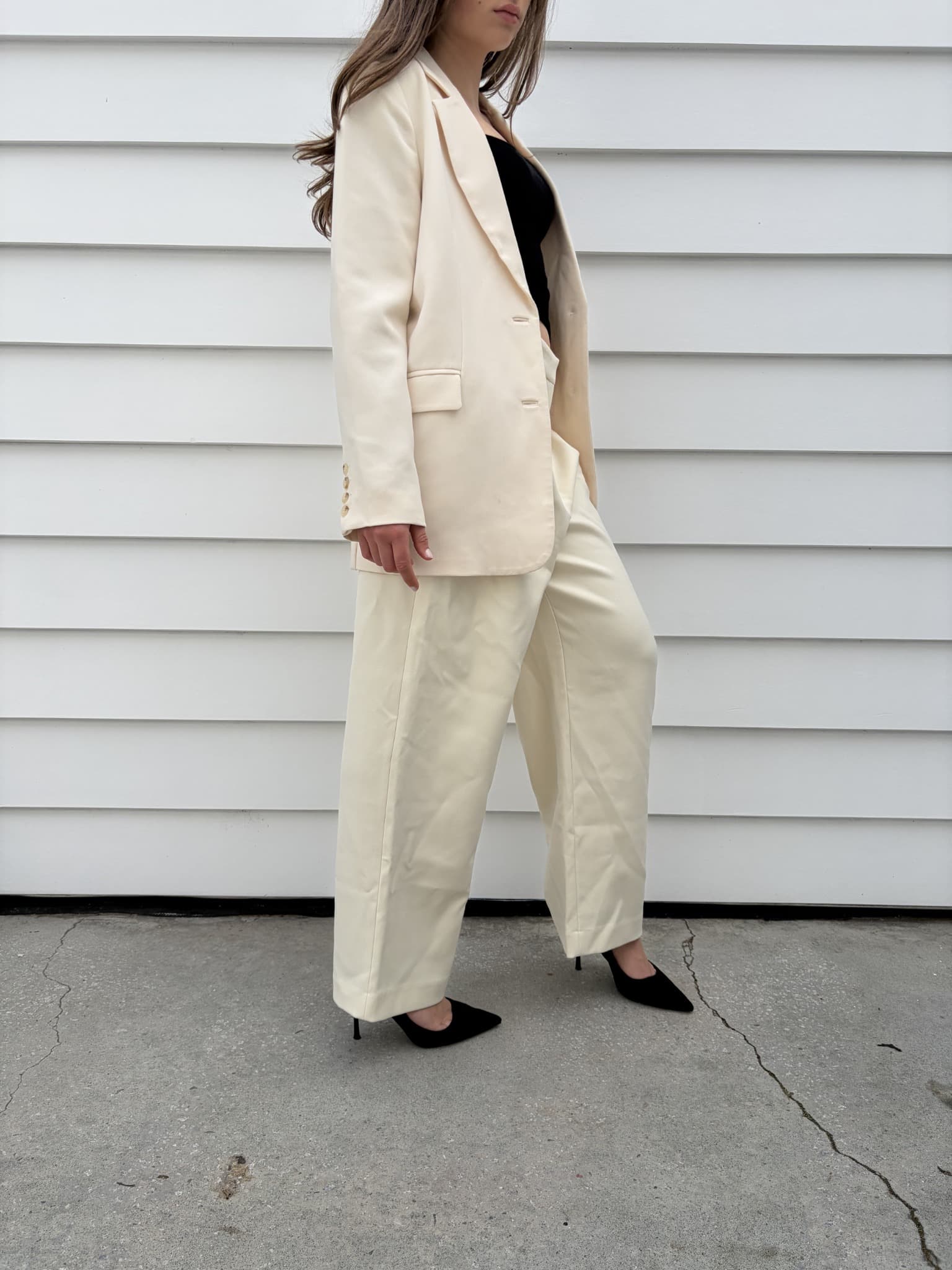 Bayse Cream Tailored Trouser — photo 5 of 5