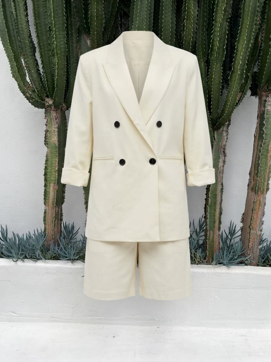 Dissh Cream Blazer And Jort Shorts Set — photo 3 of 6