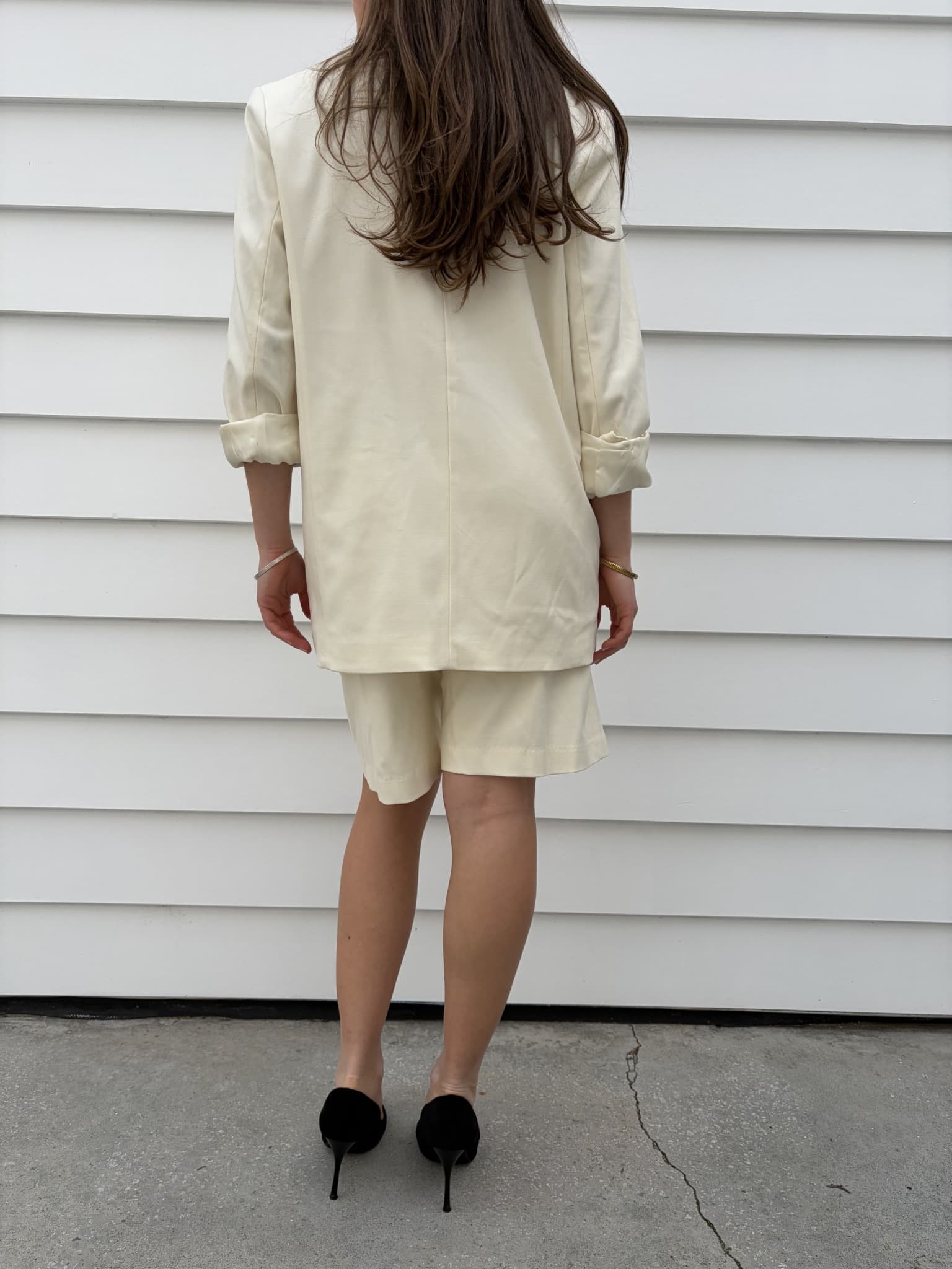 Dissh Cream Blazer And Jort Shorts Set — photo 2 of 6