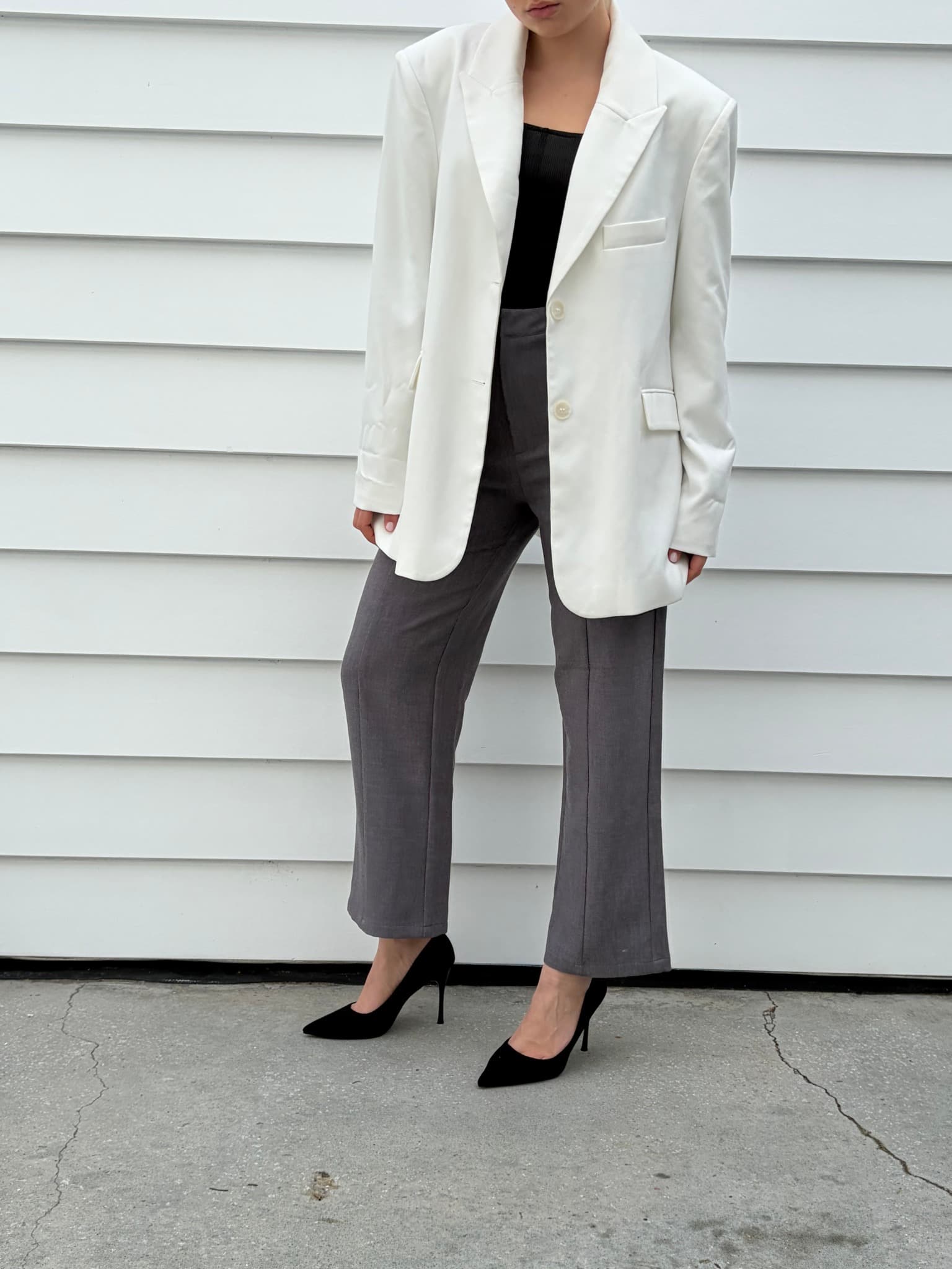 Dissh White Blazer — photo 4 of 5