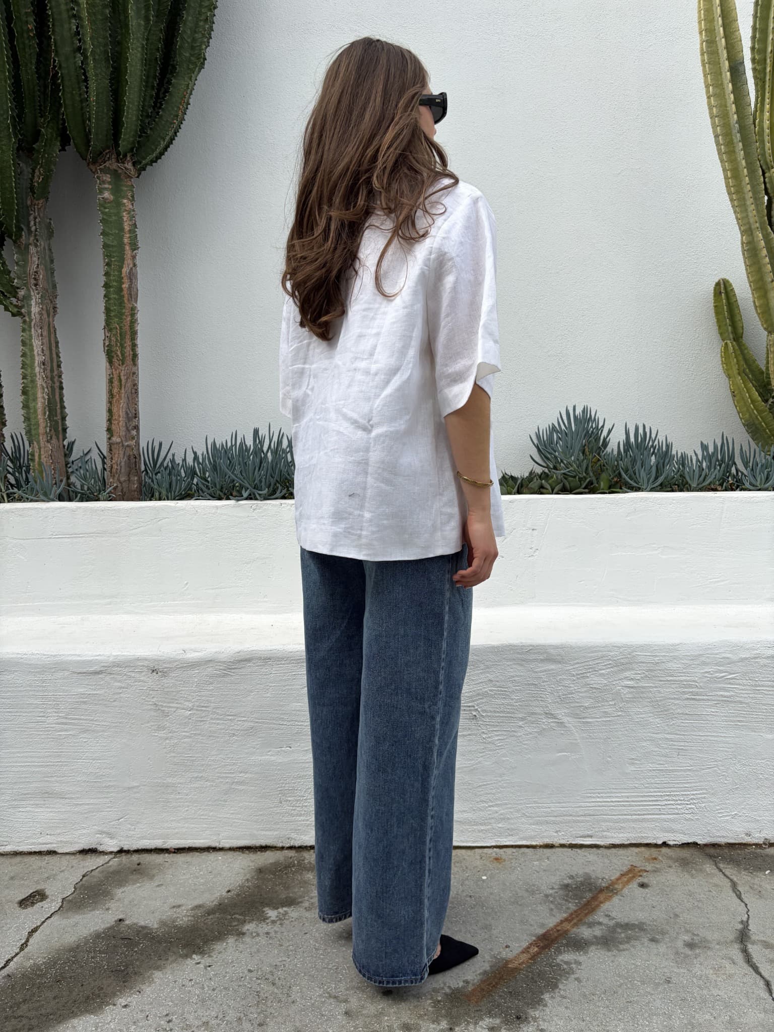 Dissh White Linen Resort Shirt — photo 6 of 6