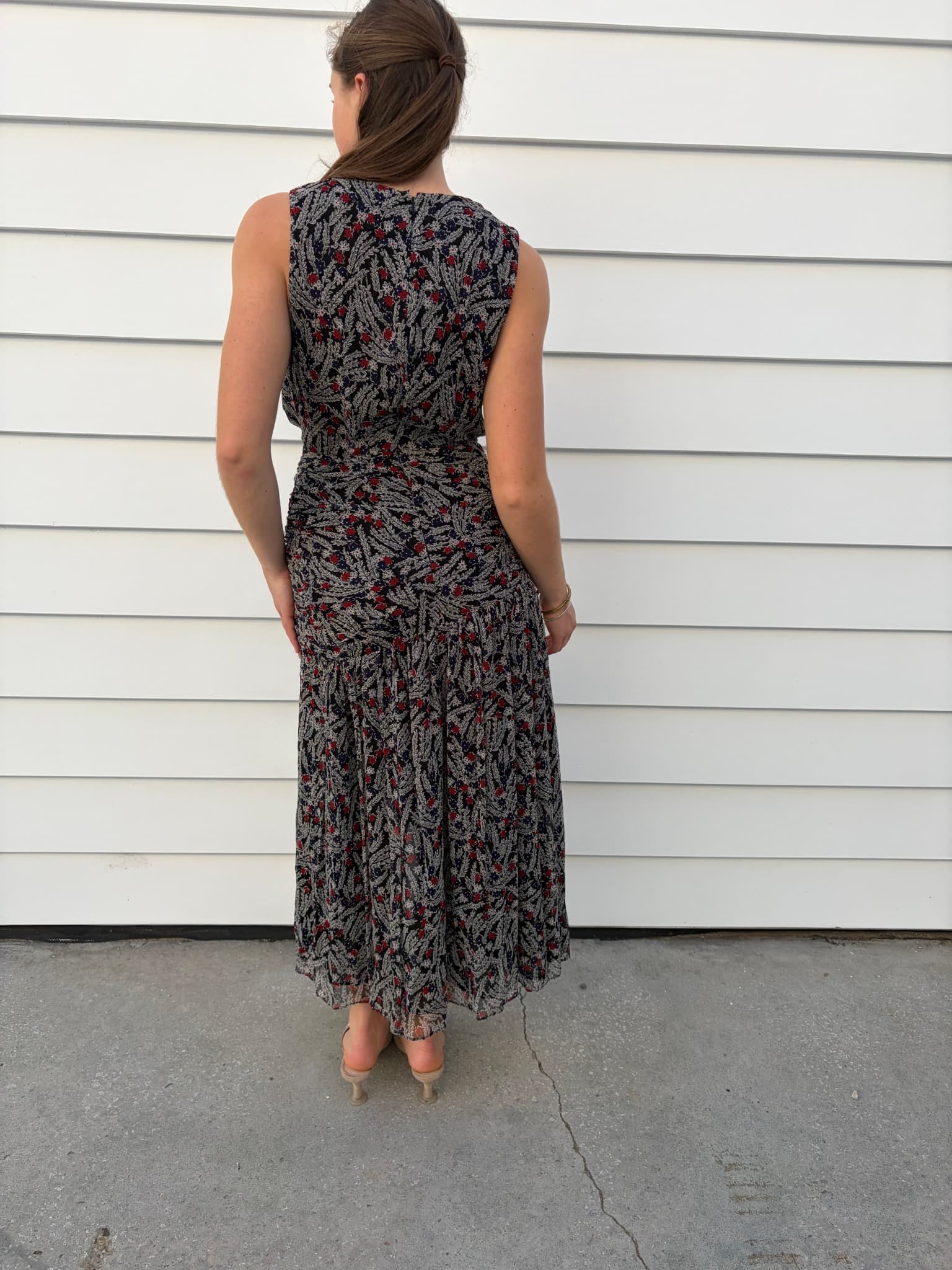Floral Ruched Midi Dress — photo 3 of 5