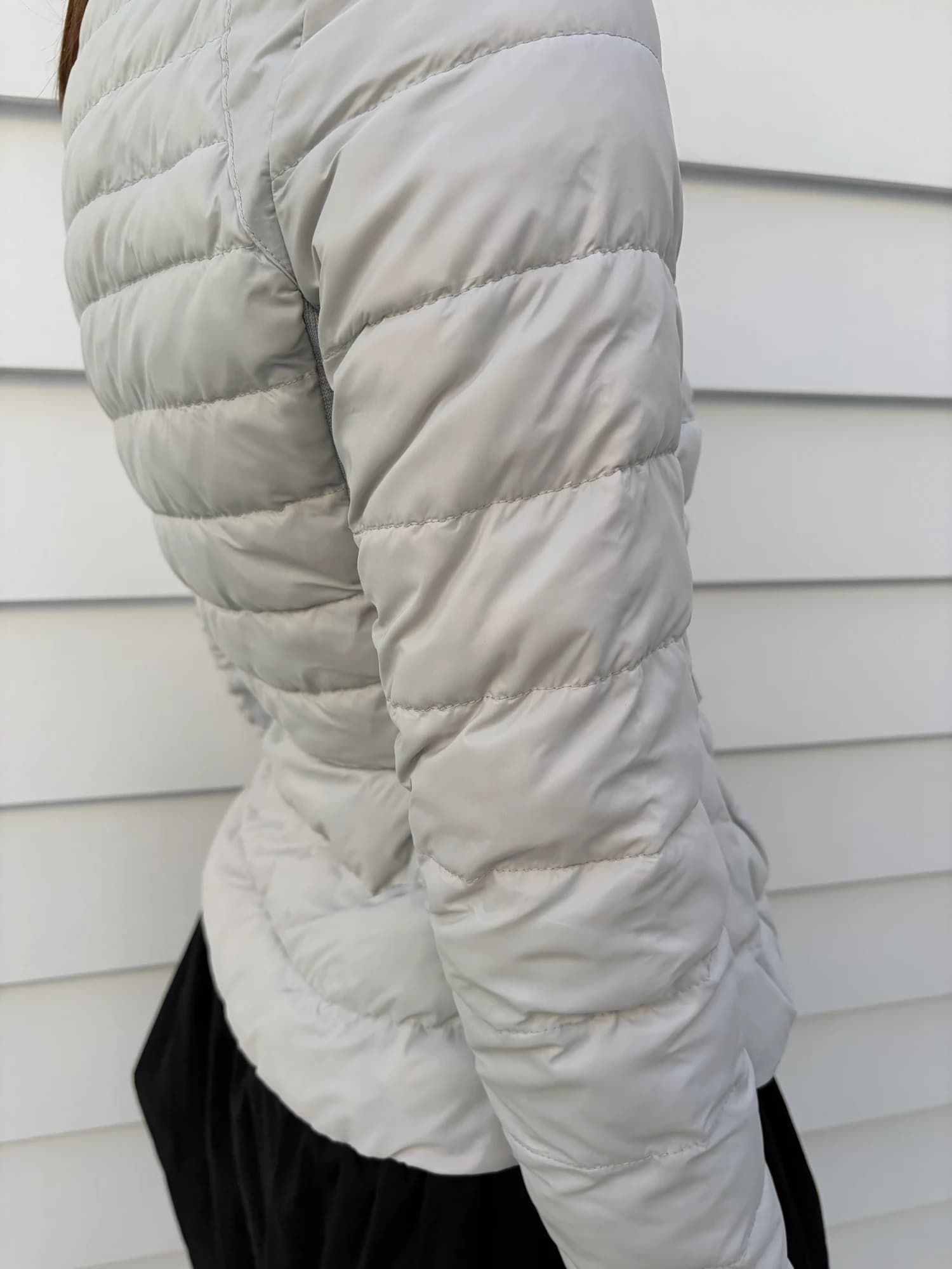 Karen Millen Quilted Peplum Down Jacket Grey — photo 3 of 4