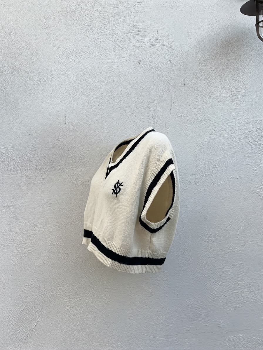 Ksubi cashmere, wool blend Cross Dollar Knit Vest — photo 1 of 3
