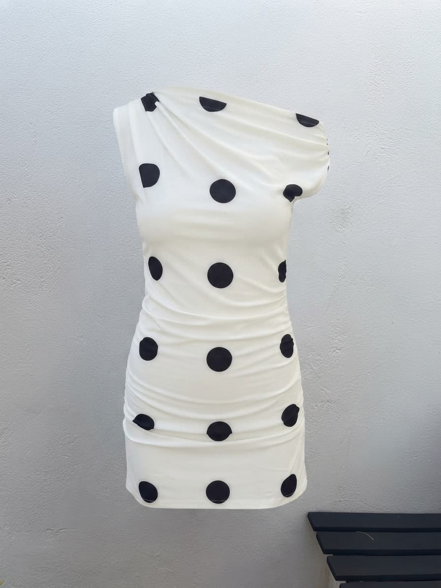 Lioness Palermo Mini Dress White Polka Dot — photo 2 of 5