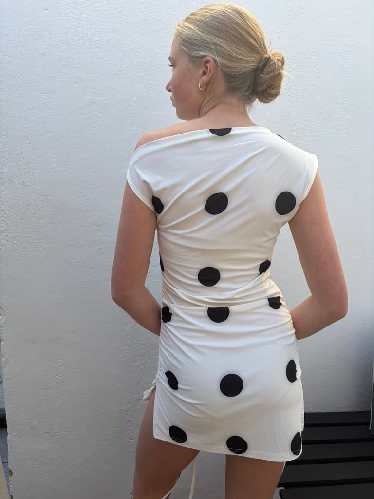 Lioness Palermo Mini Dress White Polka Dot — photo 4 of 5