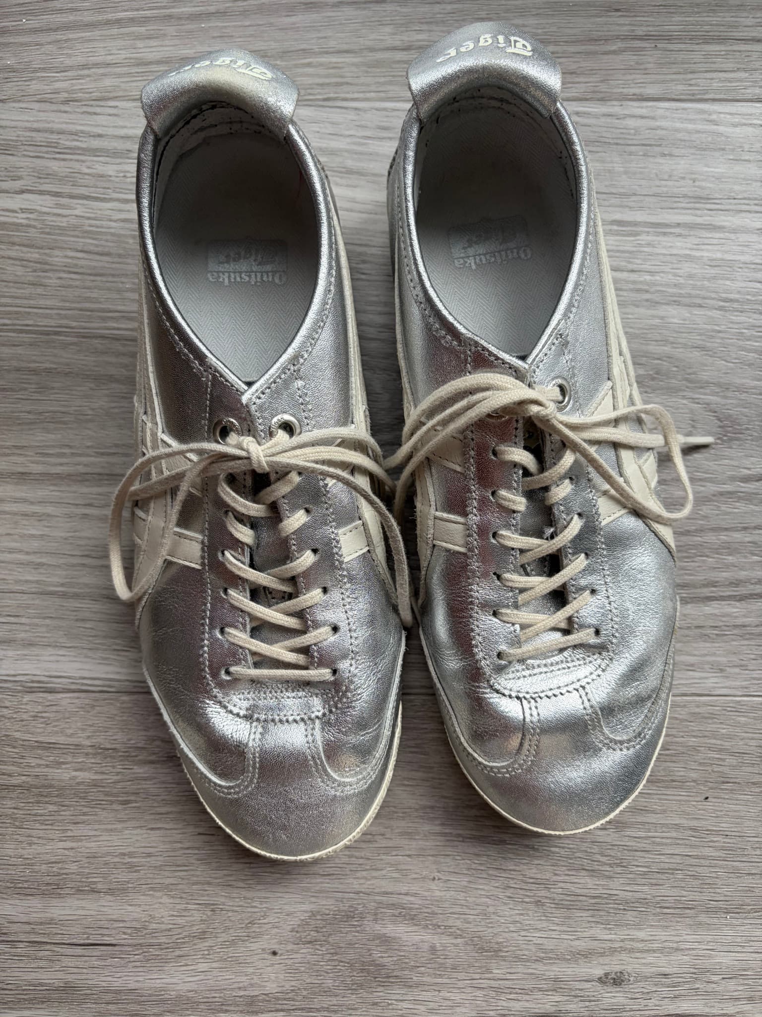 Onitsuka Tiger Mexico 66 Silver Glitter Sneakers — photo 1 of 3