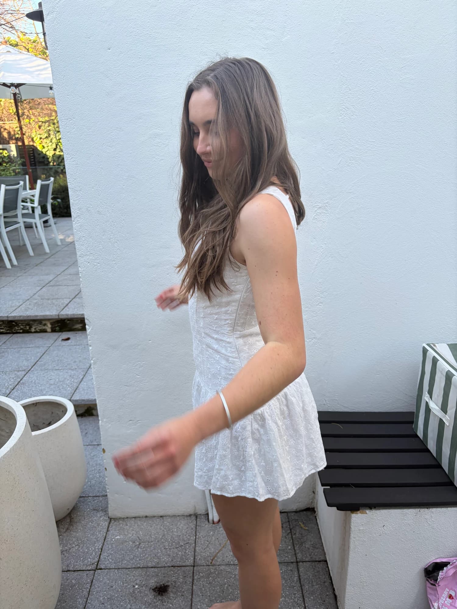Peppermayo White Drop Waist Mini Dress — photo 1 of 4