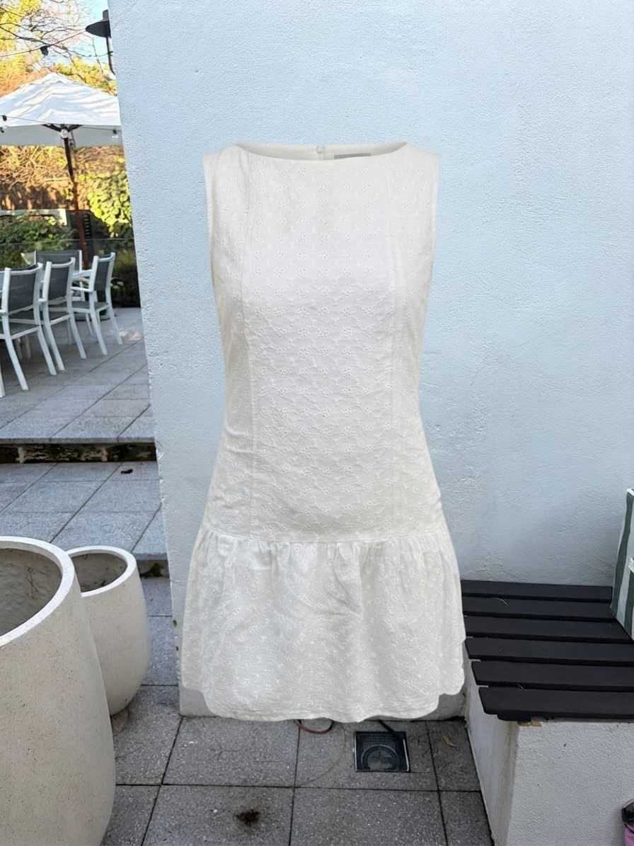 Peppermayo White Drop Waist Mini Dress — photo 2 of 4