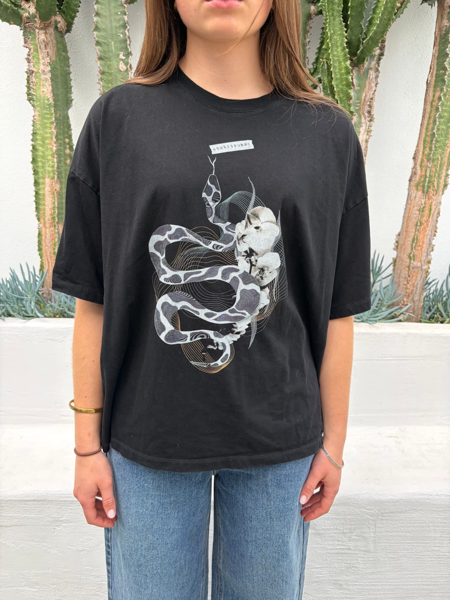 Sumi Sumi Black Graphic Snake T-Shirt — photo 1 of 4