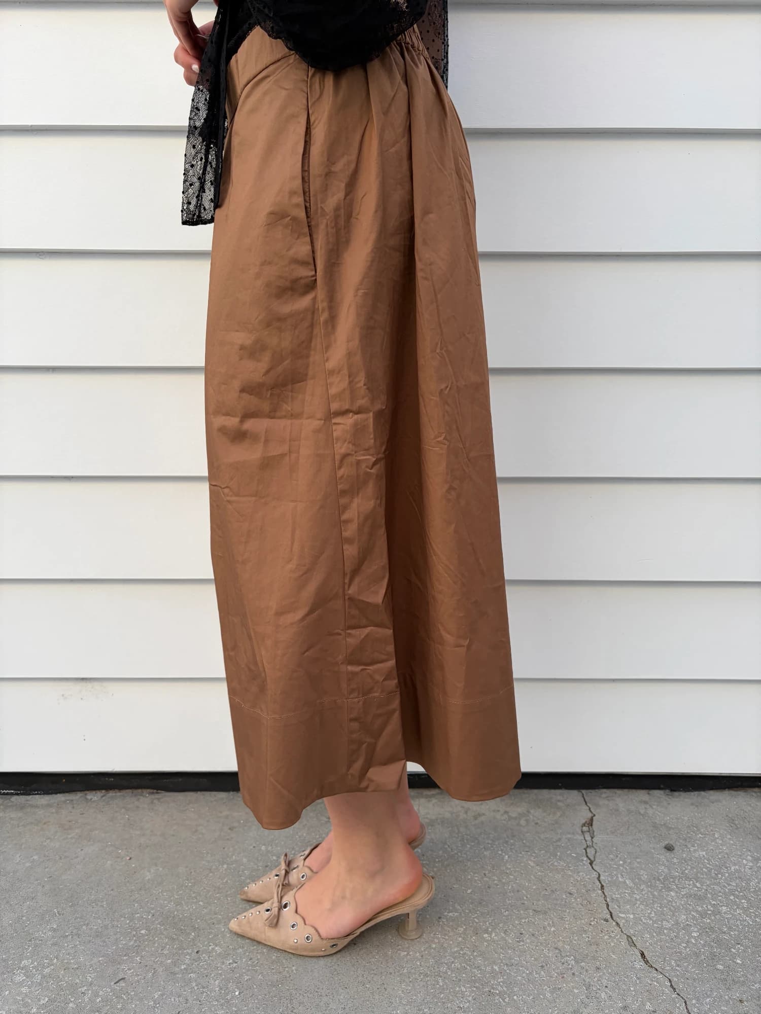Tan Midi Skirt Size 14 — photo 2 of 4