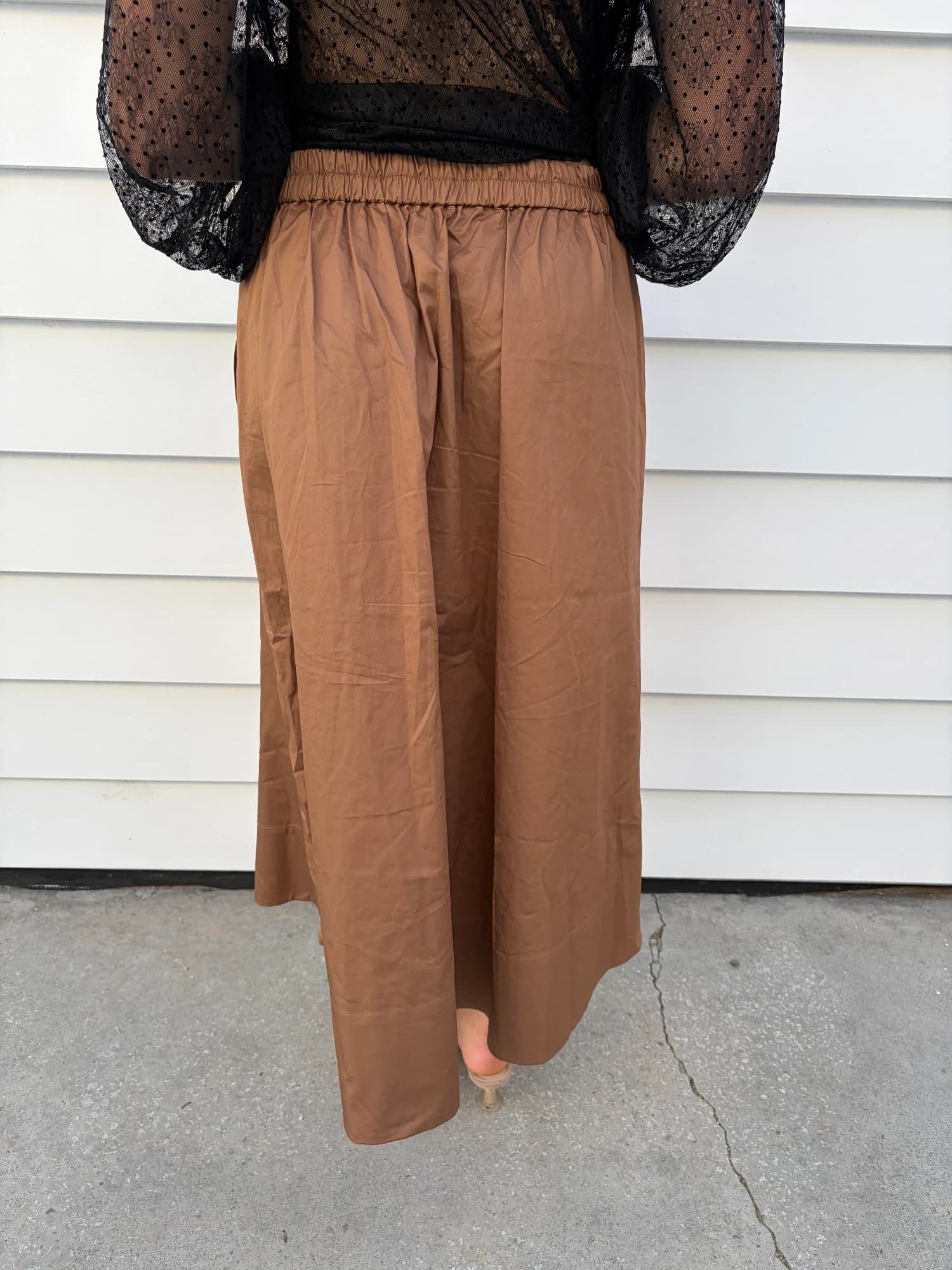 Tan Midi Skirt Size 14 — photo 3 of 4