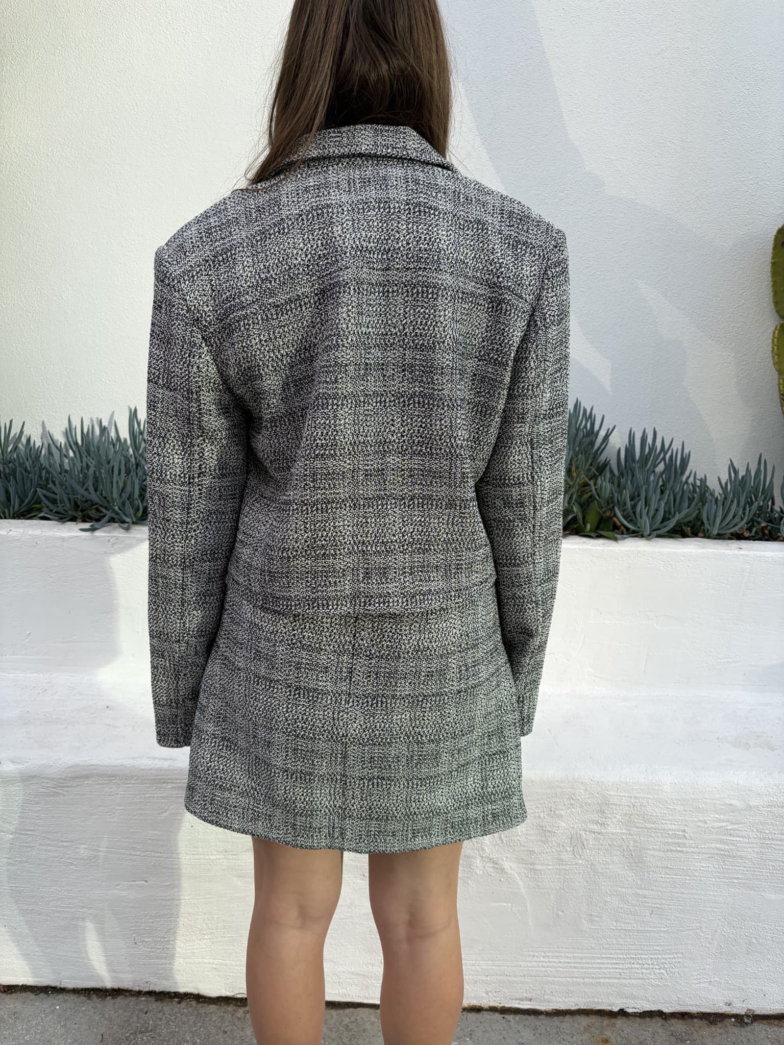 Tweed Blazer And Mini Skirt Set — photo 6 of 7