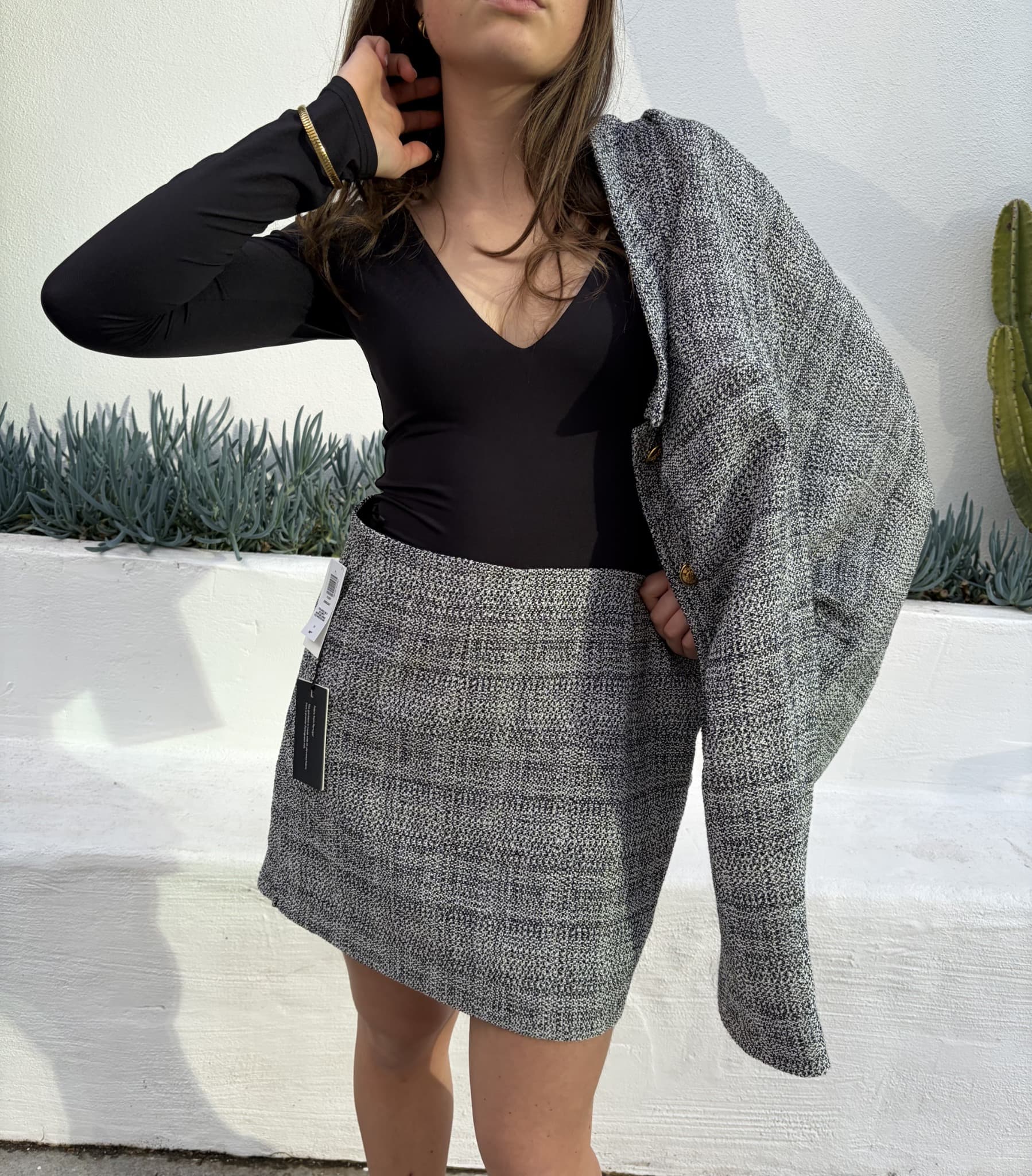 Tweed Blazer And Mini Skirt Set — photo 7 of 7