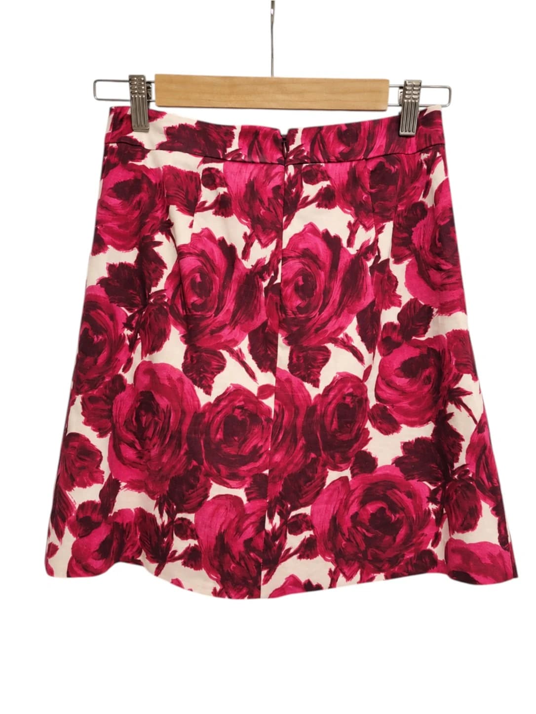 ALANNAH HILL Pink Rose Floral Button Detail A-Line Skirt Size 8 — photo 3 of 6