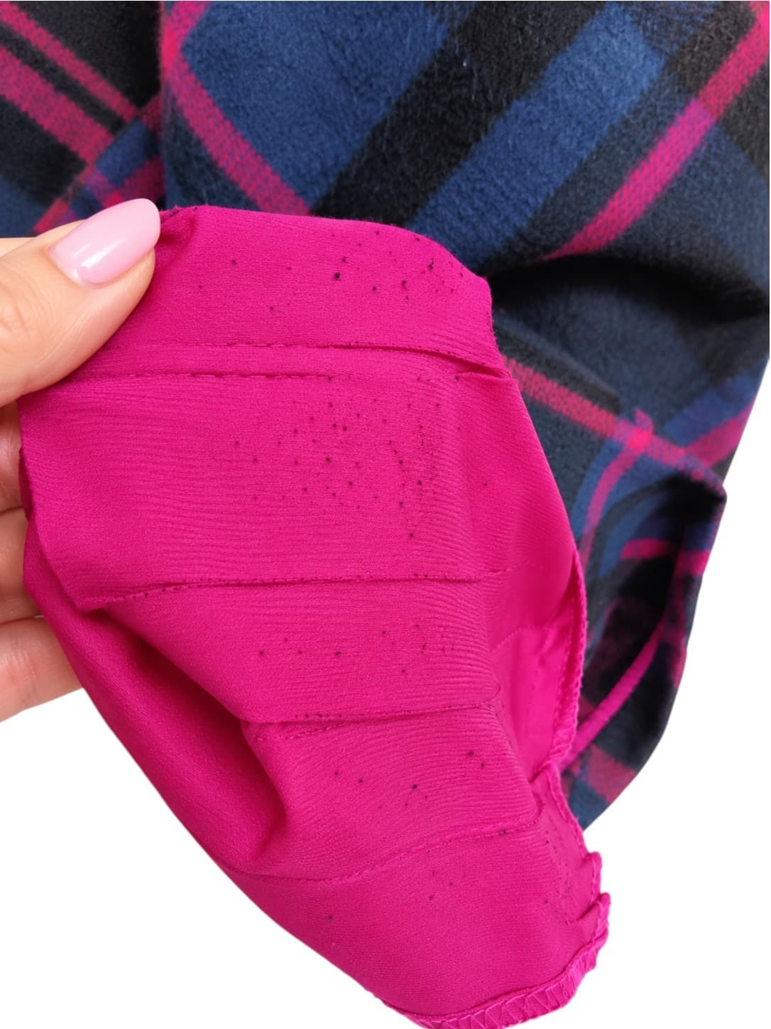 Alannah Hill What Took You So Long Dress Size 8 Wool Tartan Plaid Lace Black Pink — photo 7 of 8
