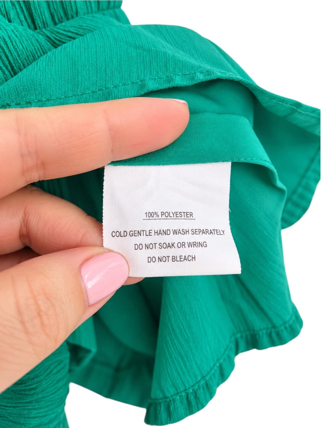 Angel Biba Green Tie Front Tiered Mini Dress Womens 12 Smocked Waist — photo 6 of 7