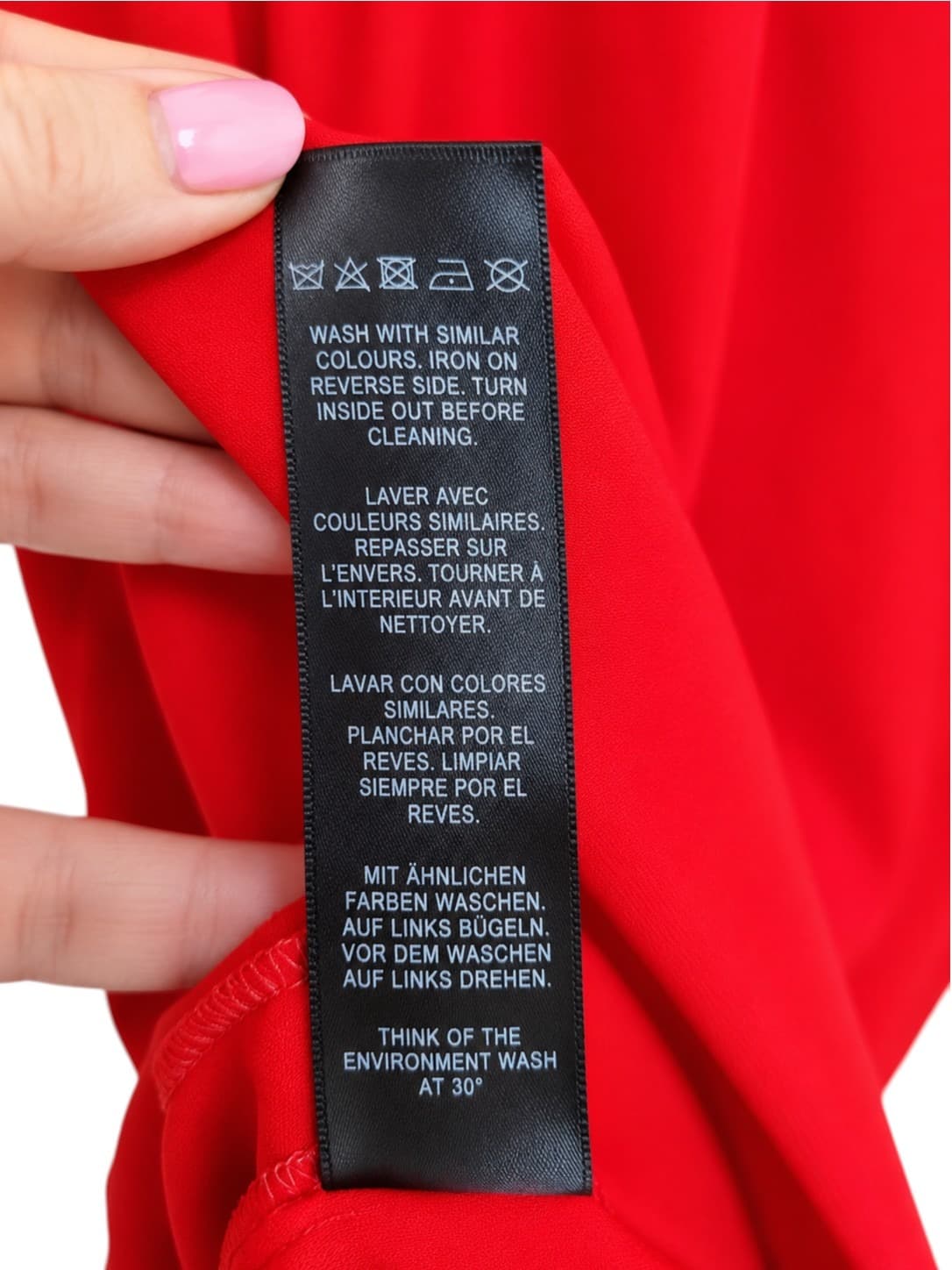 ASOS Red Midi Dress Womens UK 10 Puff Sleeve Empire Waist Back Split — photo 7 of 8
