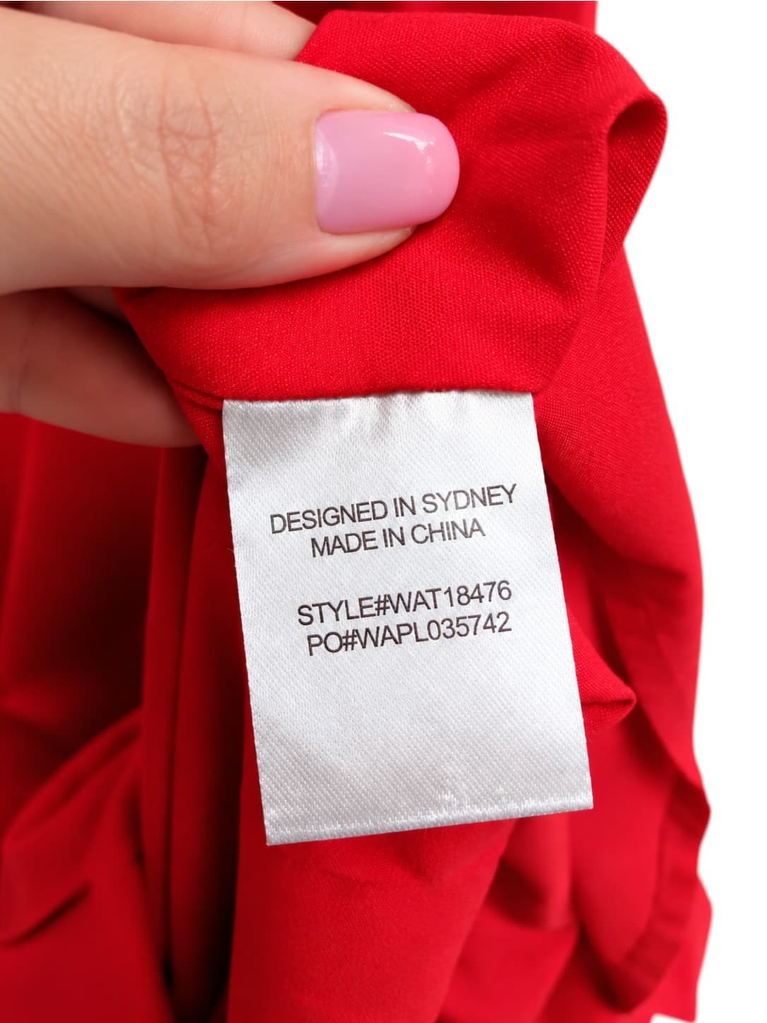 Atmos & Here Aisha Cut Out Midi Dress Red Size 8 BNWT Puff Sleeve — photo 13 of 13