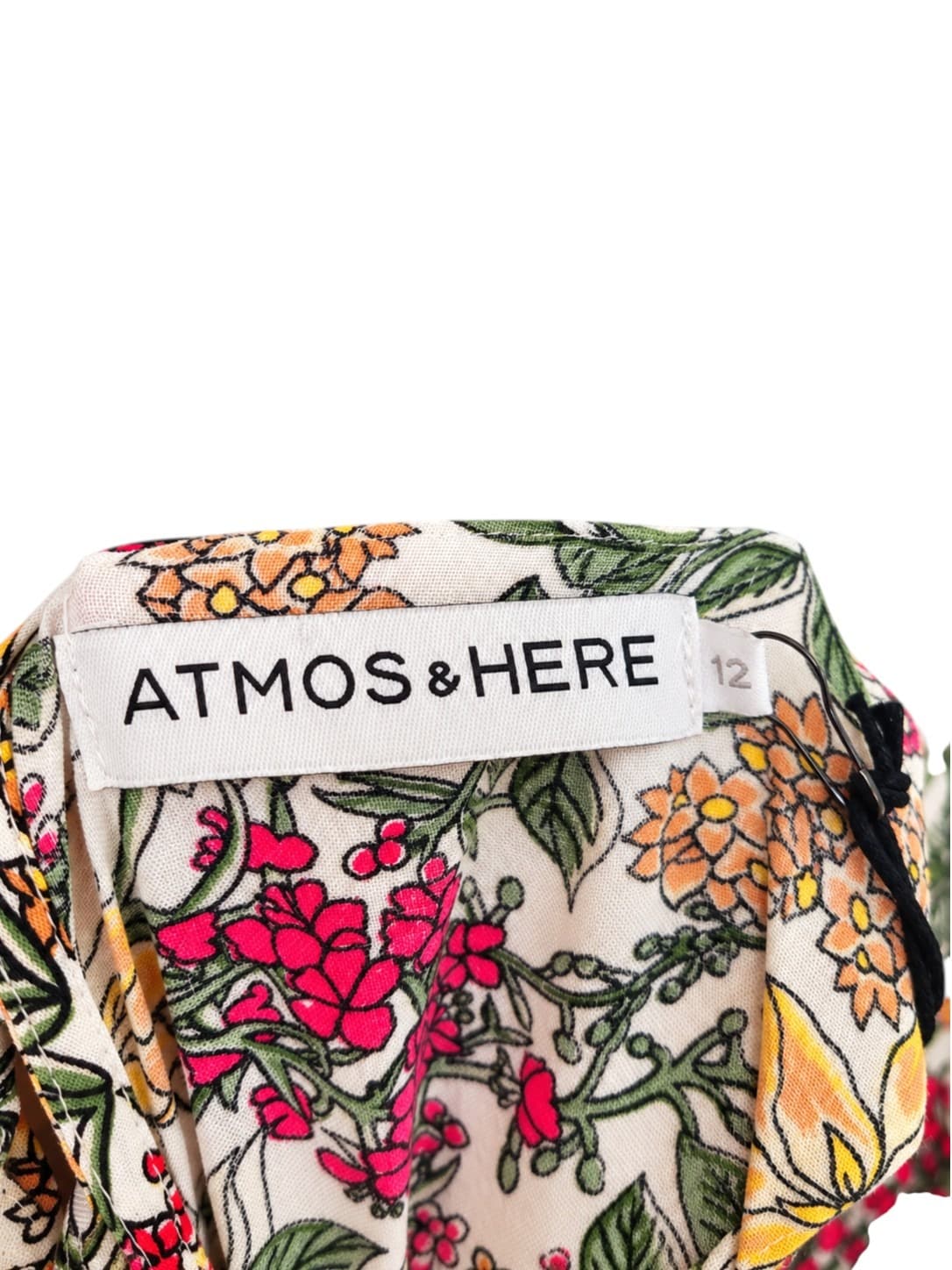 ATMOS&HERE Marcella Floral Tiered Frill Mini Dress BNWT Size 12 — photo 6 of 8