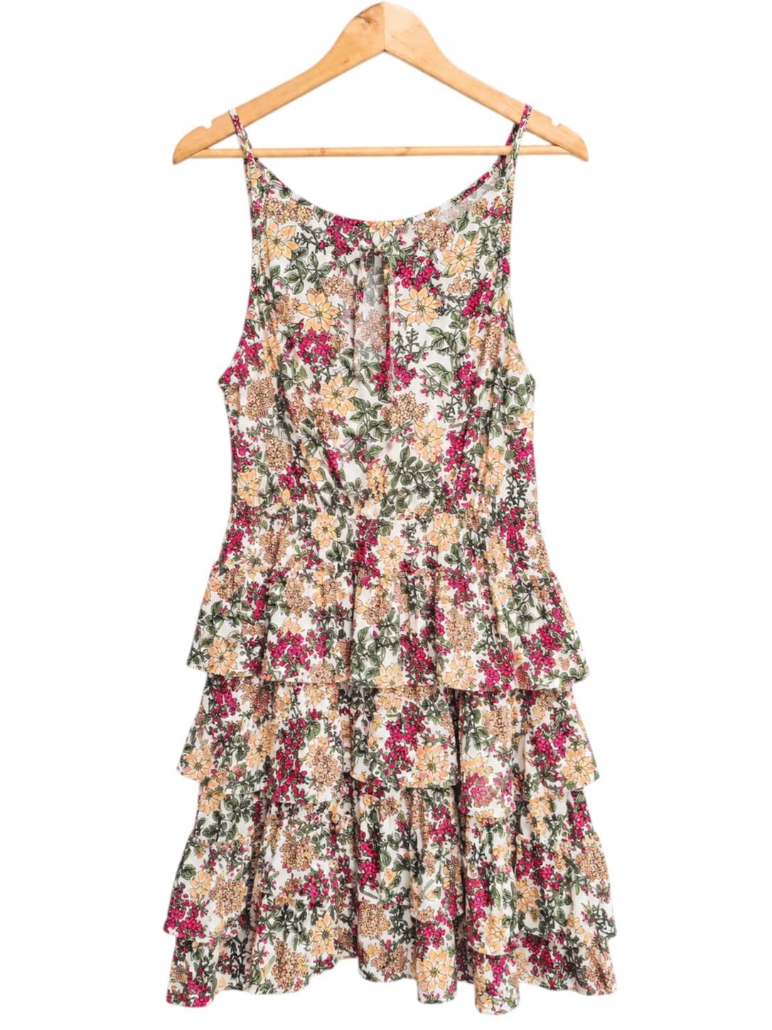 ATMOS&HERE Marcella Floral Tiered Frill Mini Dress BNWT Size 12 — photo 4 of 8
