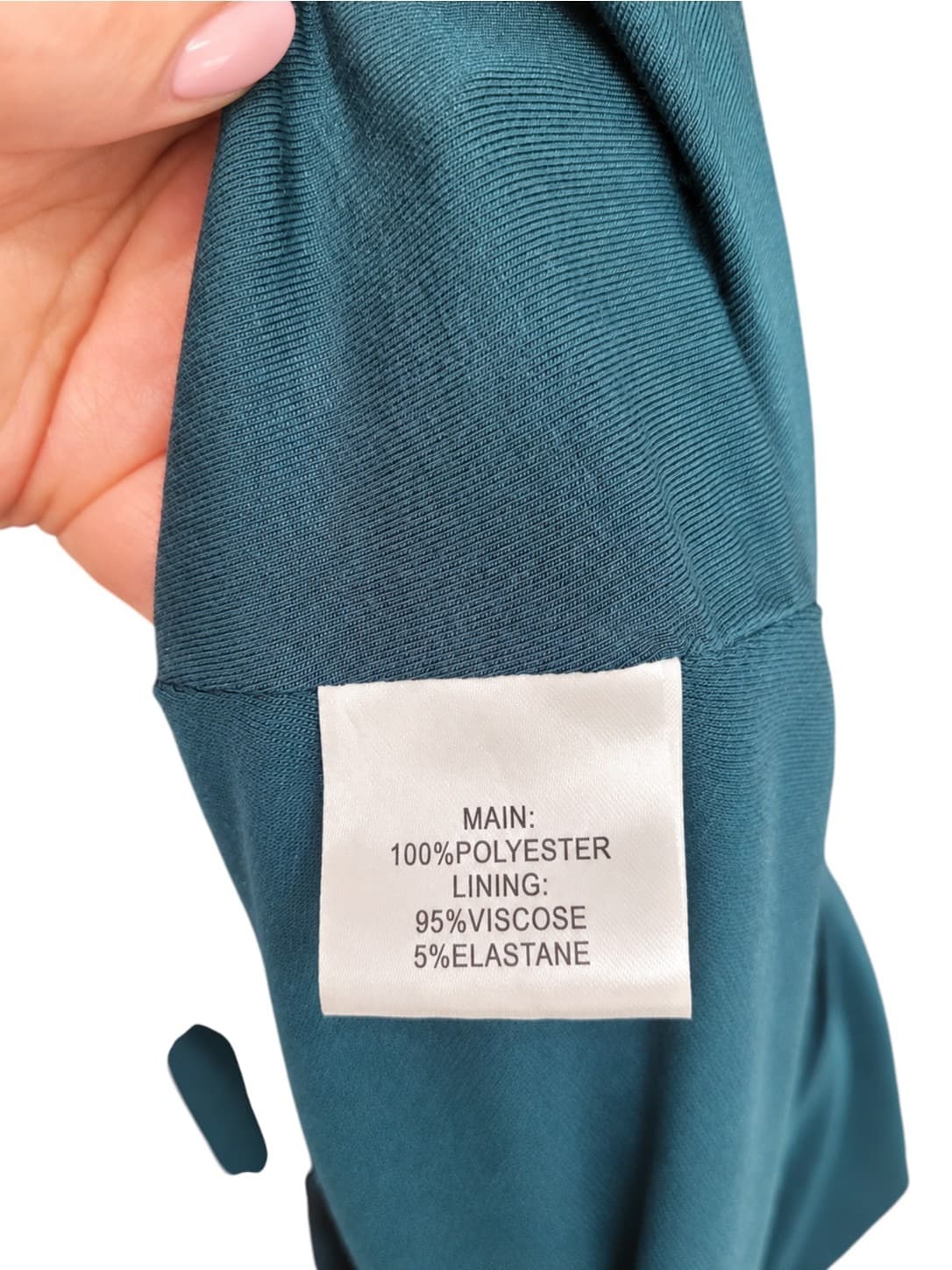 AUTOGRAPH Teal Floral Ruffle Wrap Style Midi Dress Size 26 — photo 8 of 8
