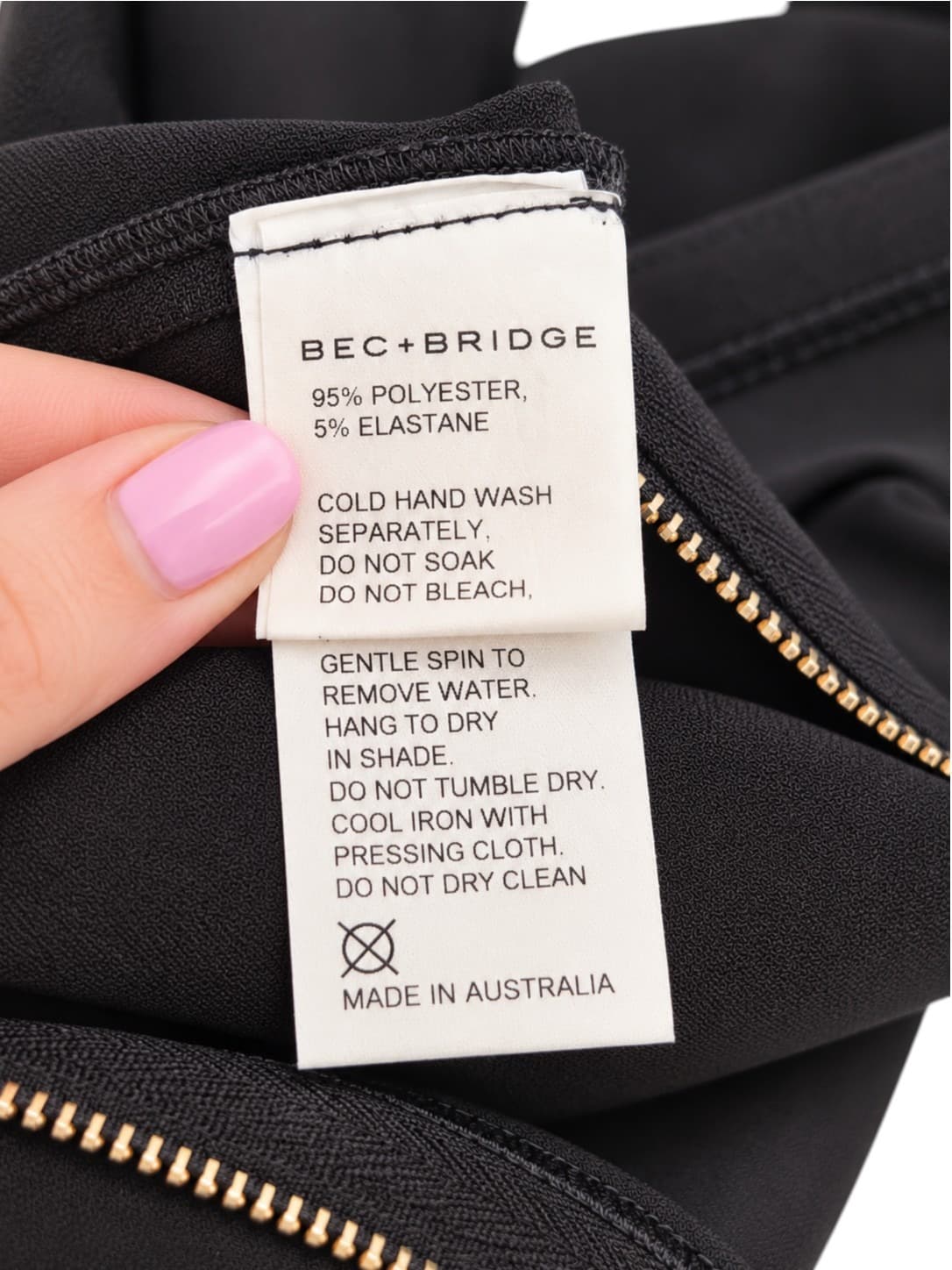 BEC + BRIDGE Womens Midi Dress Size 6 Black Cut Out Ruched Bodycon Formal — photo 6 of 6