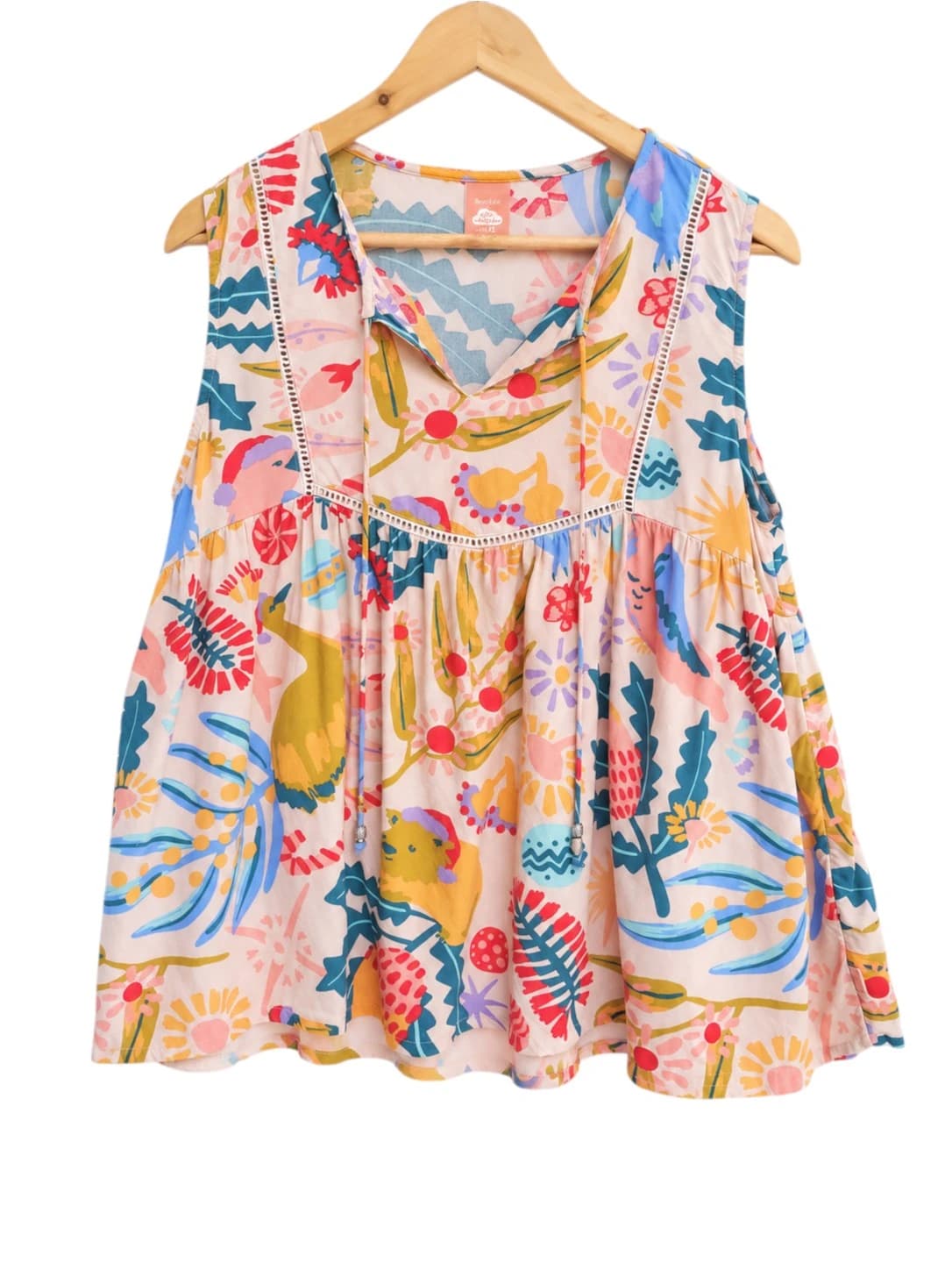 BEST&LESS x ELLIE WHITTAKER Christmas Australiana Print Sleeveless Top Size 12 — photo 1 of 7