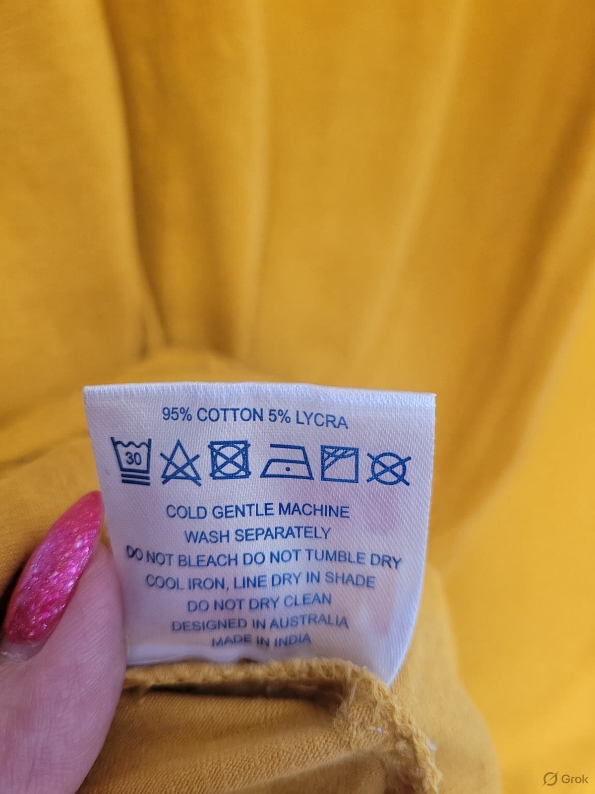 Boom Shankar Mustard Yellow Long Sleeve Wrap Dress Size 10 — photo 5 of 6