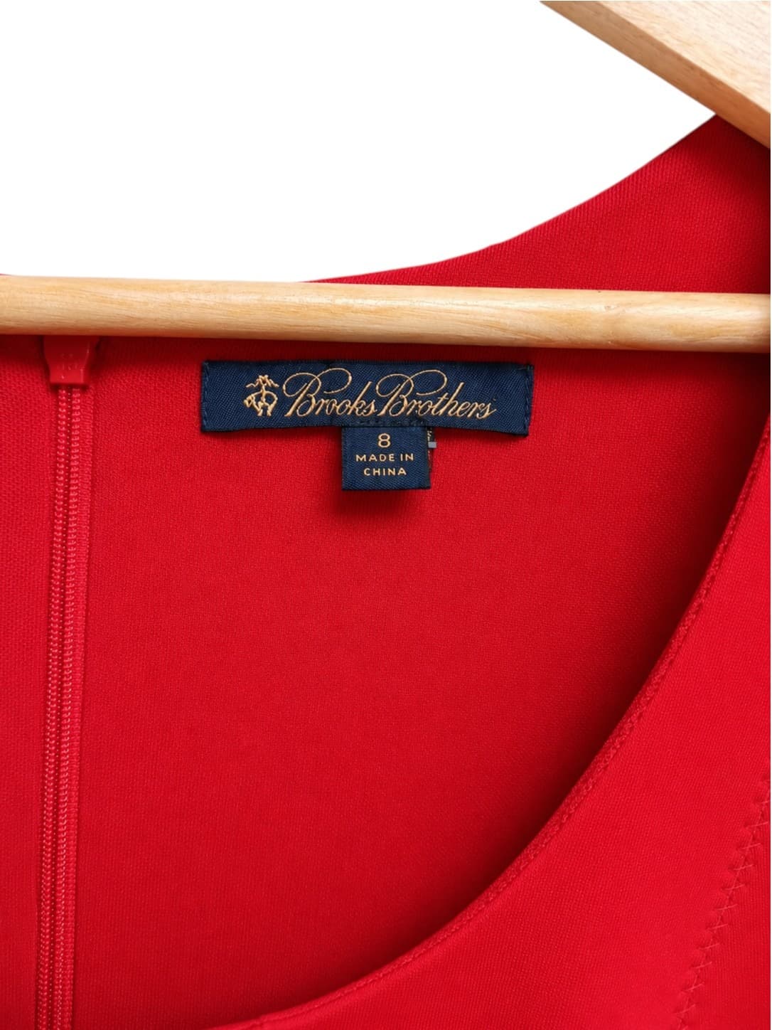 Brooks Brothers Womens Dress US 8 AU 12-14 Red Ponte Knit Sheath Short Sleeve — photo 4 of 6