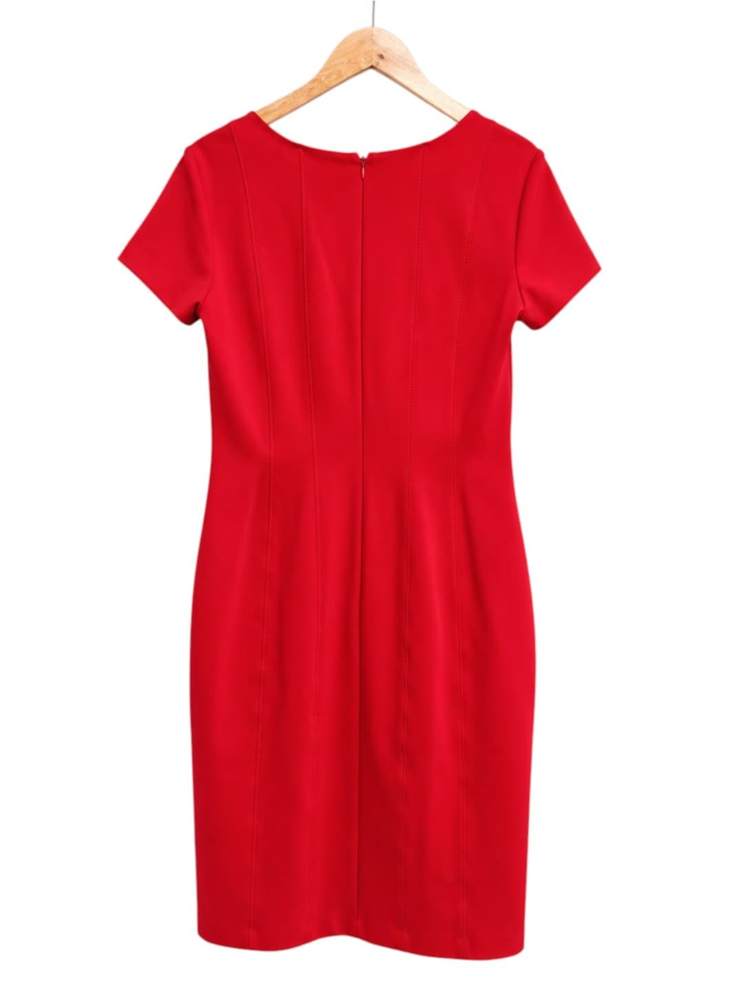 Brooks Brothers Womens Dress US 8 AU 12-14 Red Ponte Knit Sheath Short Sleeve — photo 3 of 6